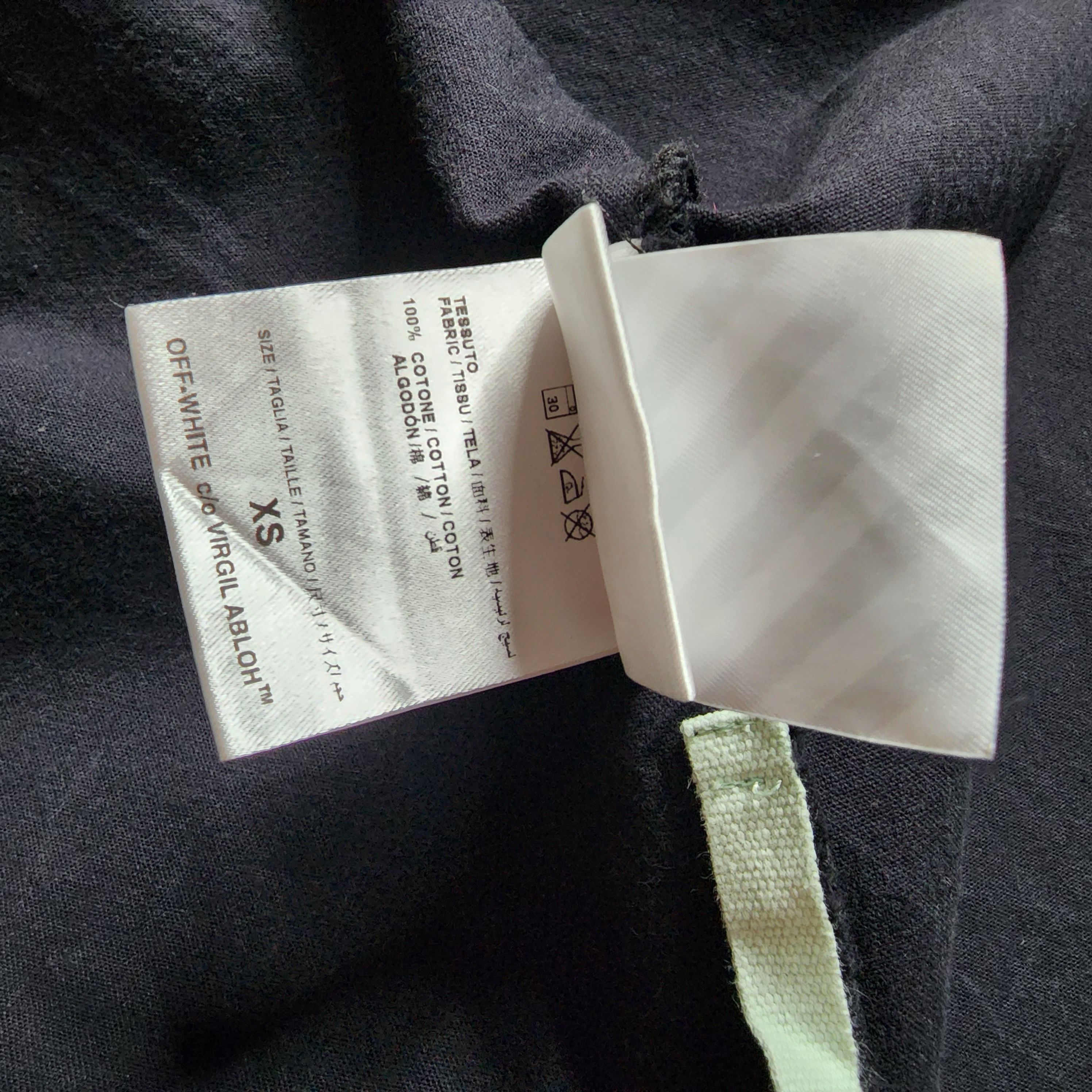 Off-White Off-White - SS17 Diagonals Spray Oversized Denim Shirt Size US XS / EU 42 / 0 - 6 Thumbnail
