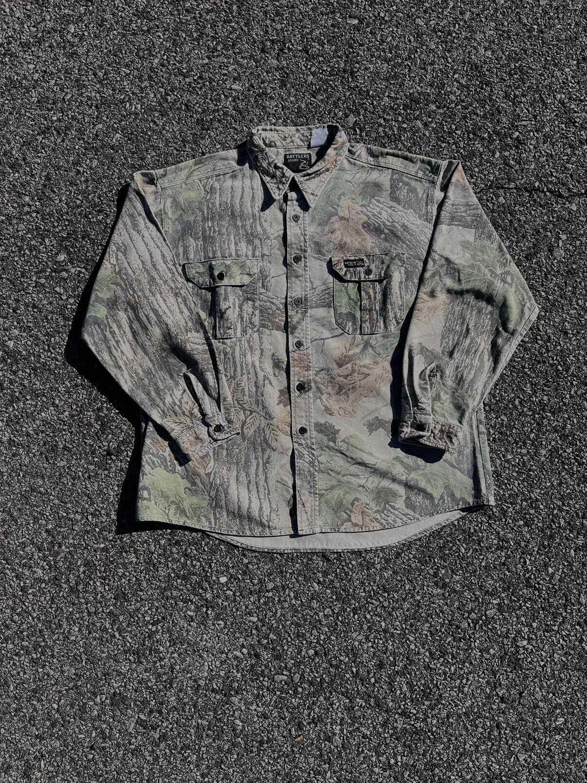Vintage Vintage 90s Rattlers Brand Realtree Camo Button Up