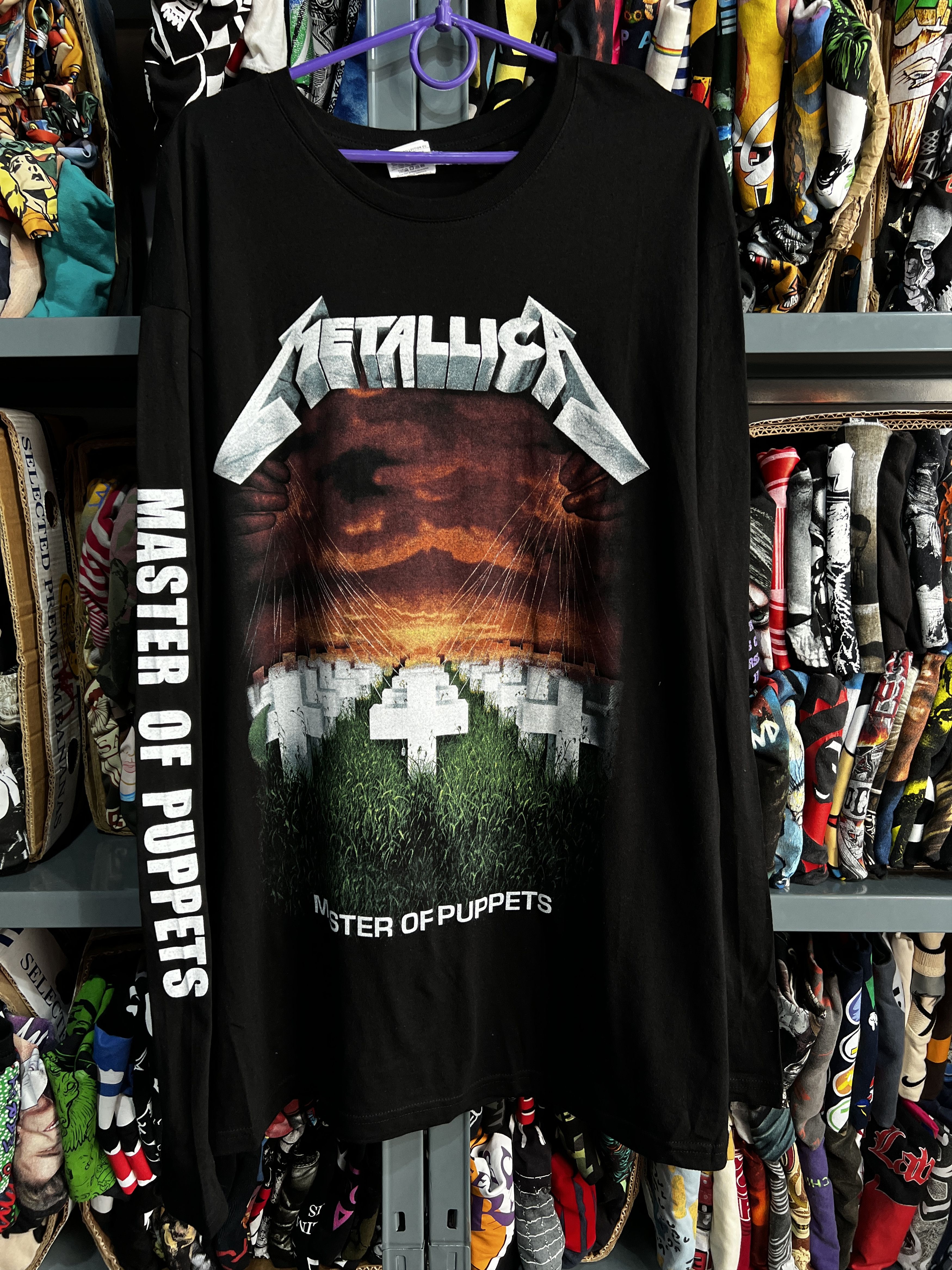 Band Tees × Metallica × Vintage Metallica Master Of Puppets Shirt 