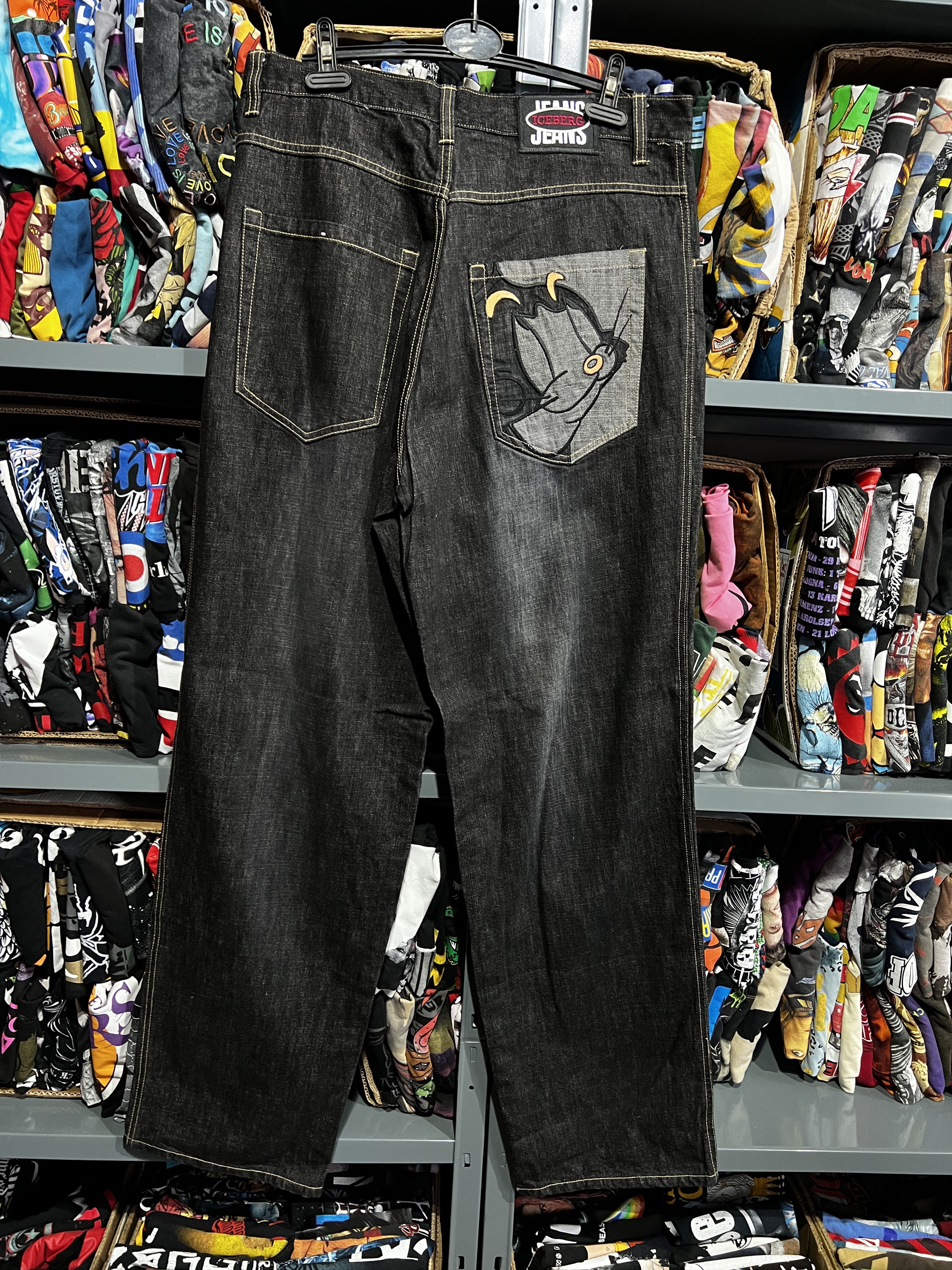 Iceberg × Vintage 90s Iceberg Looney Tune Contrast Denim Stitch 