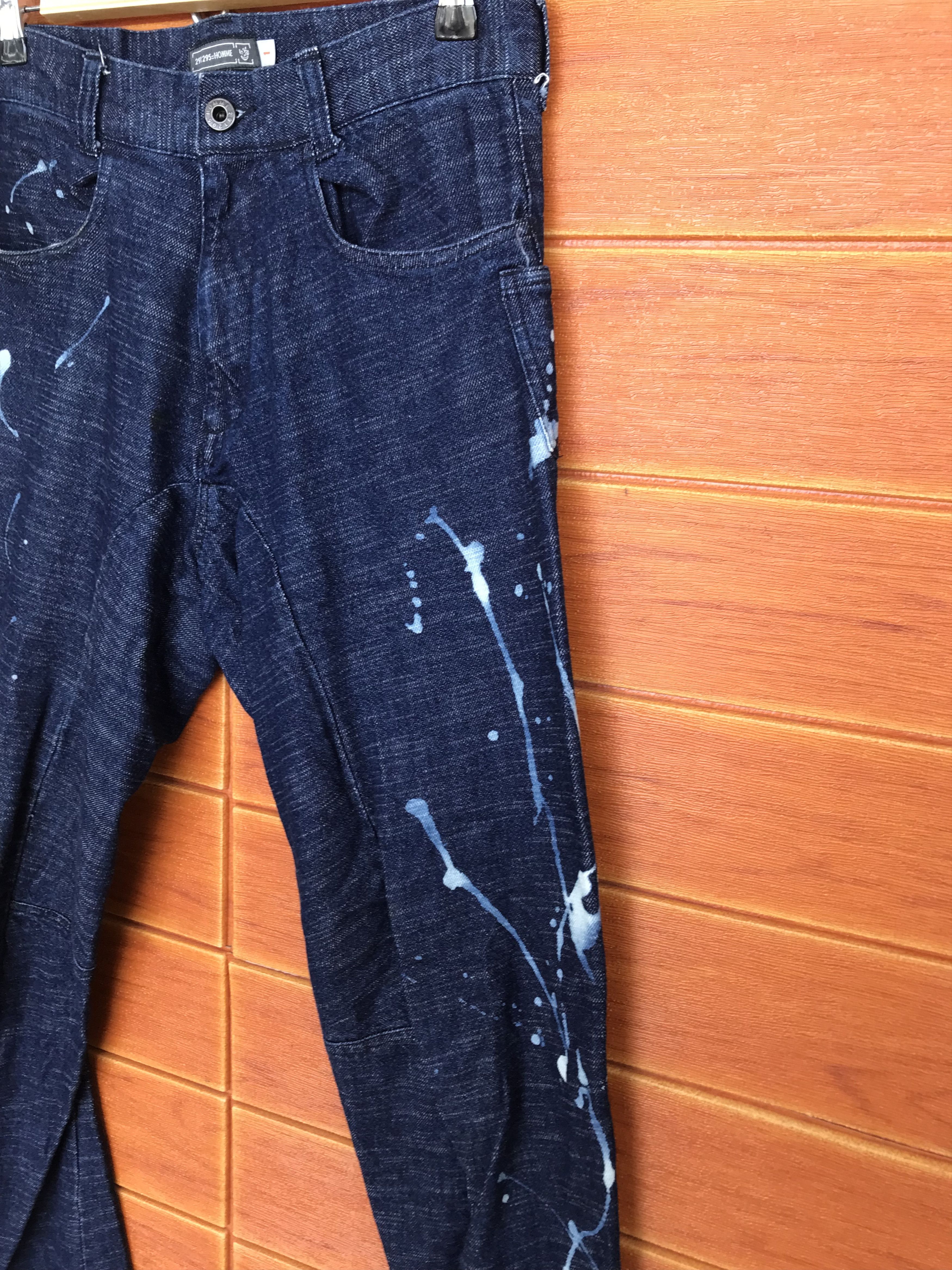 5351 POUR LES HOMMES 291295=HOMME Indigo Paint Denim Jeans Size US 30 / EU 46 - 7 Thumbnail