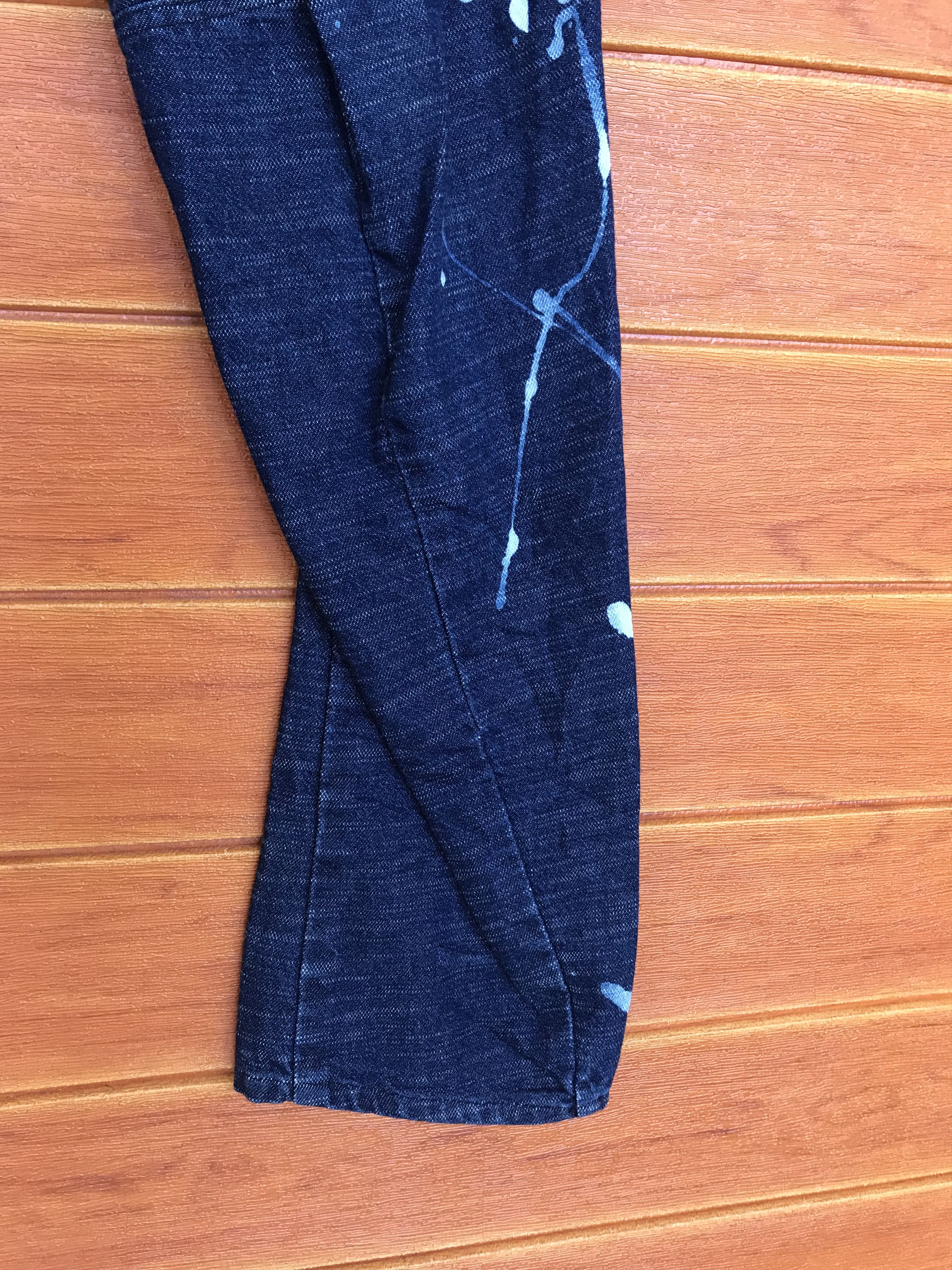 5351 POUR LES HOMMES 291295=HOMME Indigo Paint Denim Jeans Size US 30 / EU 46 - 5 Thumbnail