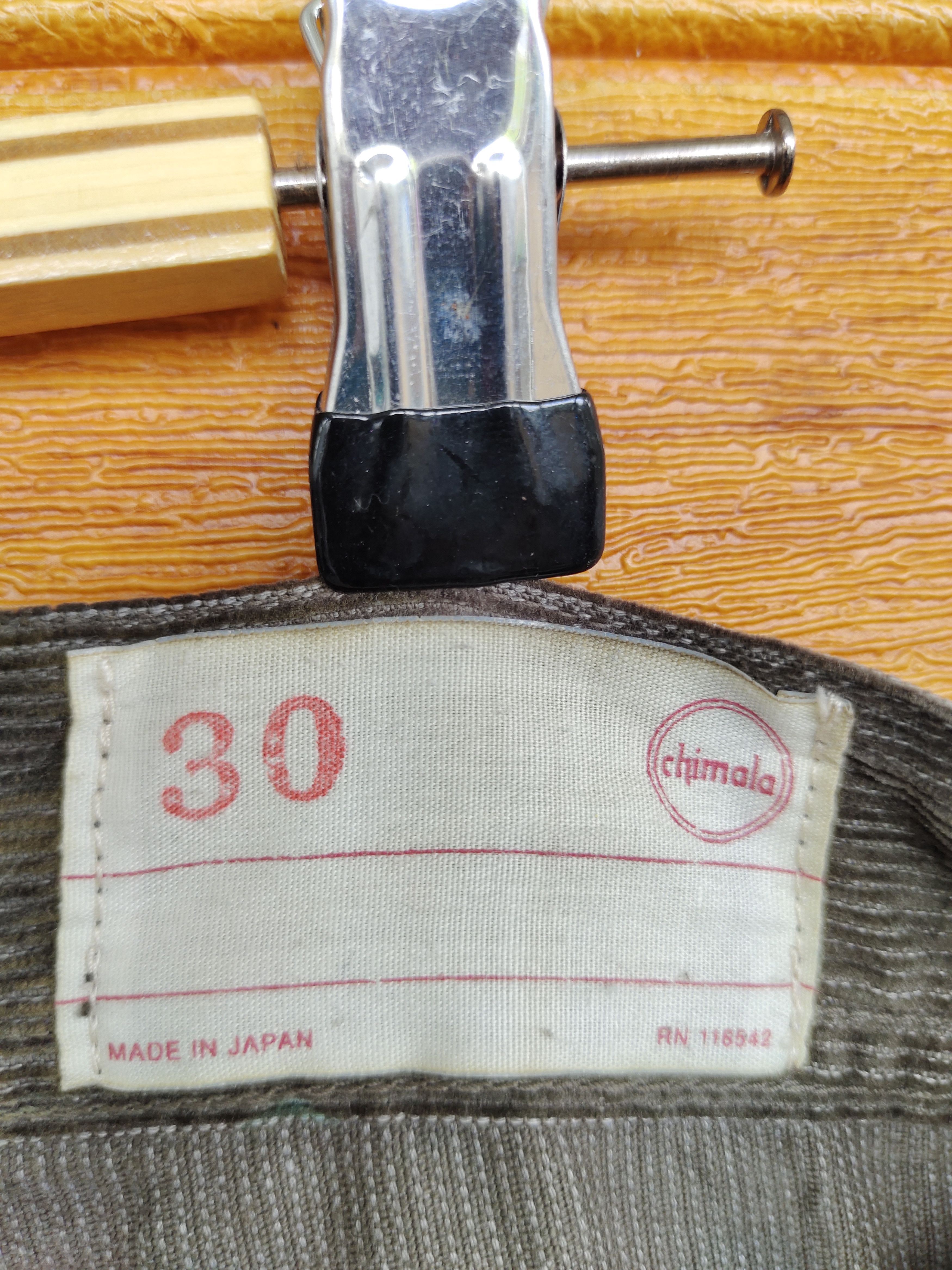 Chimala Vintage 90s Chimala Japan Faded Velvet Denim Pants Size US 30 / EU 46 - 22 Thumbnail