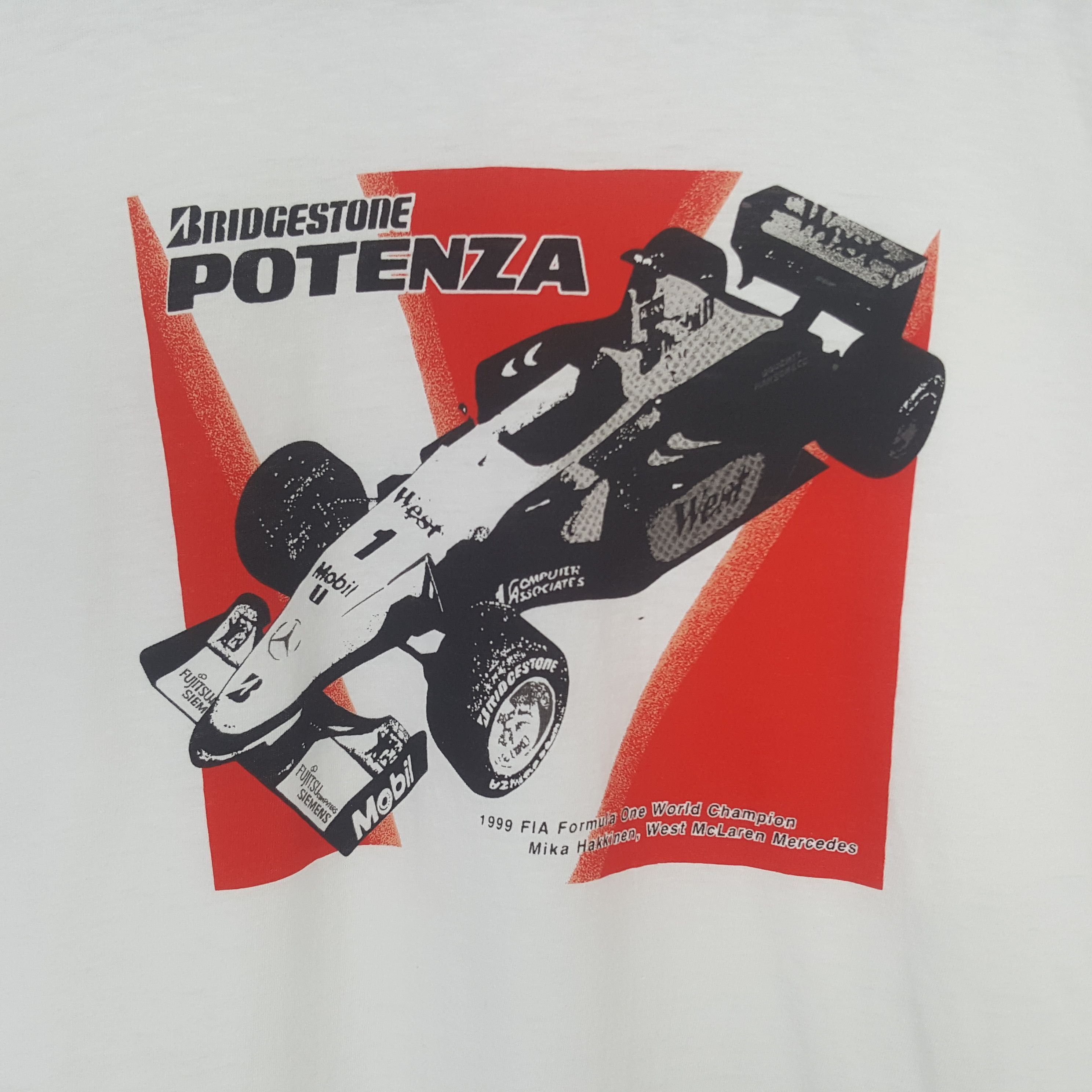 Vintage Vintage Bridgestone Potenza Tshirt Size US M / EU 48-50 / 2 - 2 Thumbnail