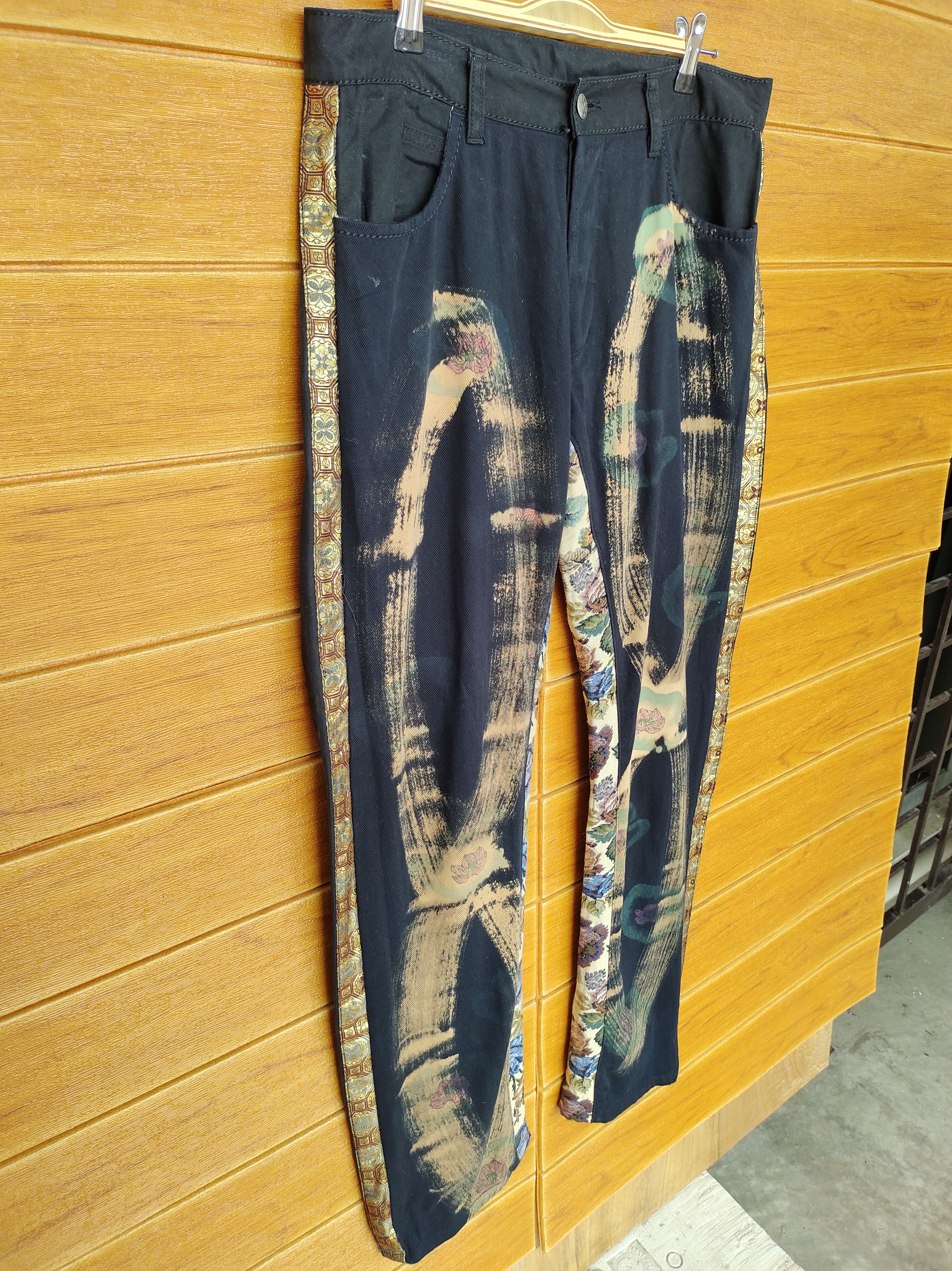 Karakuri Tamashii Vintage Japanese GEMSTONE Denim Pants Karakuri Tamashi Style Size US 32 / EU 48 - 5 Thumbnail