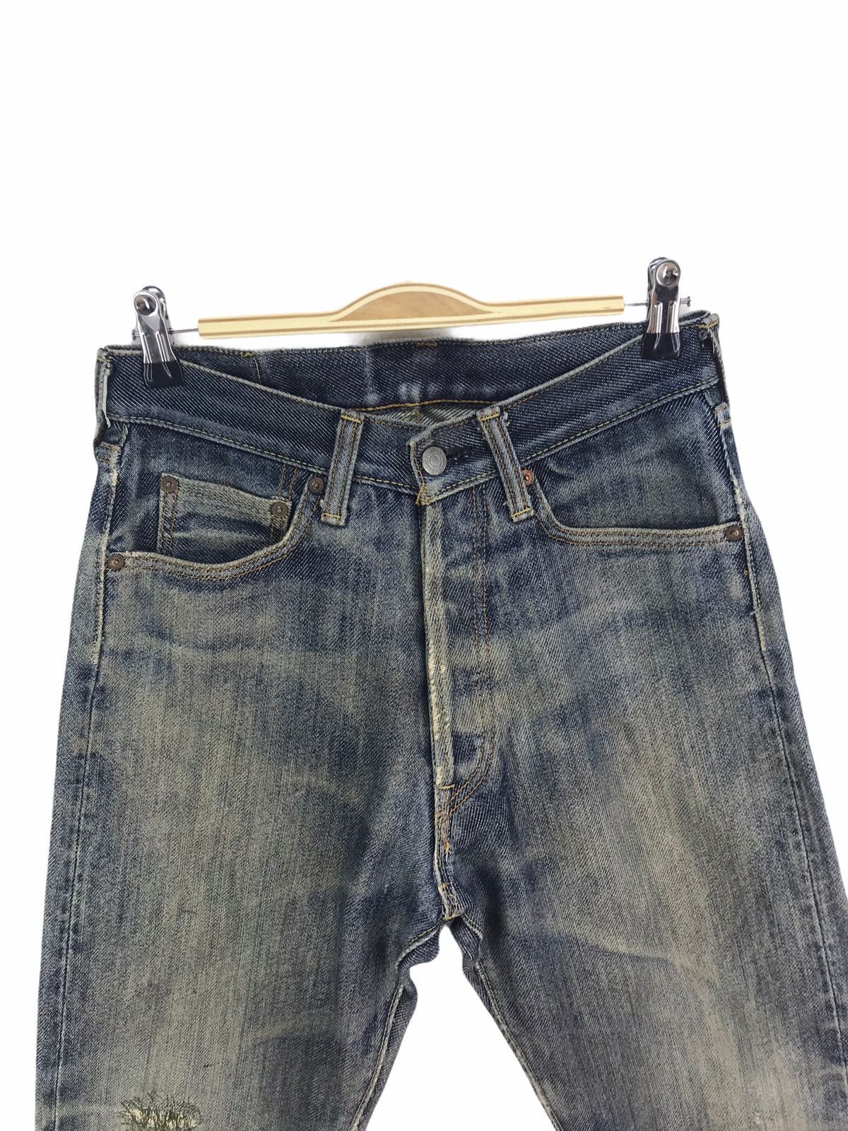 Studio D'Artisan Vintage 90s Studio D’artisan Indigo Dirty Wash Denim Jeans Size US 28 / EU 44 - 3 Thumbnail