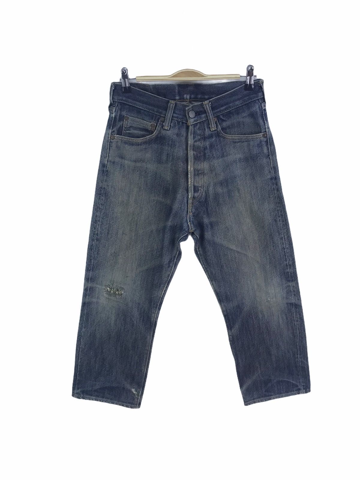 Studio D'Artisan Vintage 90s Studio D’artisan Indigo Dirty Wash Denim Jeans Size US 28 / EU 44 - 2 Thumbnail