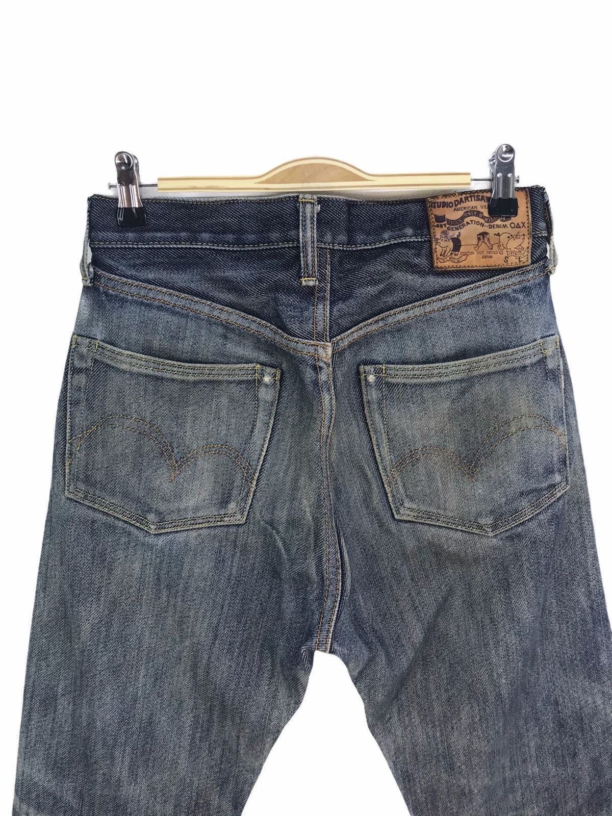 Studio D'Artisan Vintage 90s Studio D’artisan Indigo Dirty Wash Denim Jeans Size US 28 / EU 44 - 1 Thumbnail