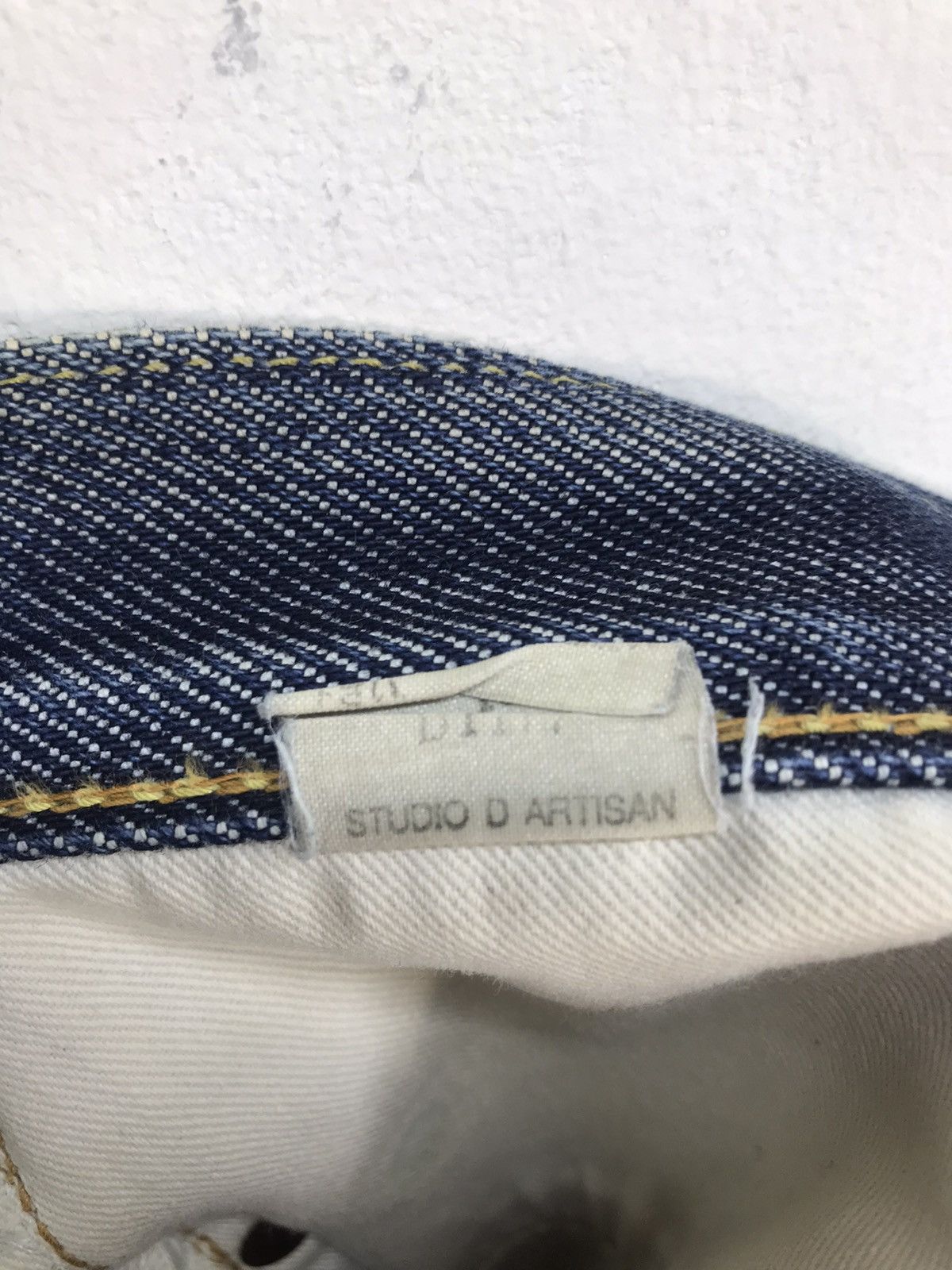 Studio D'Artisan Vintage 90s Studio D’artisan Indigo Dirty Wash Denim Jeans Size US 28 / EU 44 - 14 Thumbnail