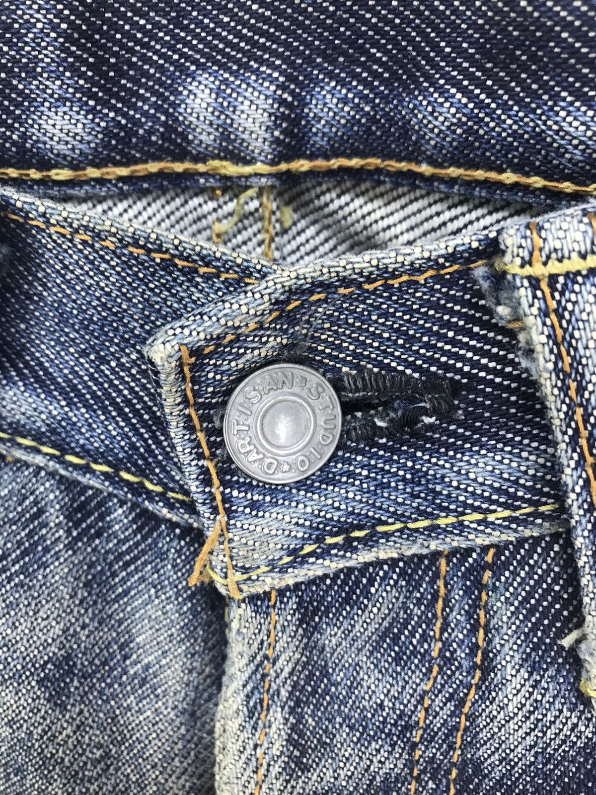 Studio D'Artisan Vintage 90s Studio D’artisan Indigo Dirty Wash Denim Jeans Size US 28 / EU 44 - 11 Thumbnail