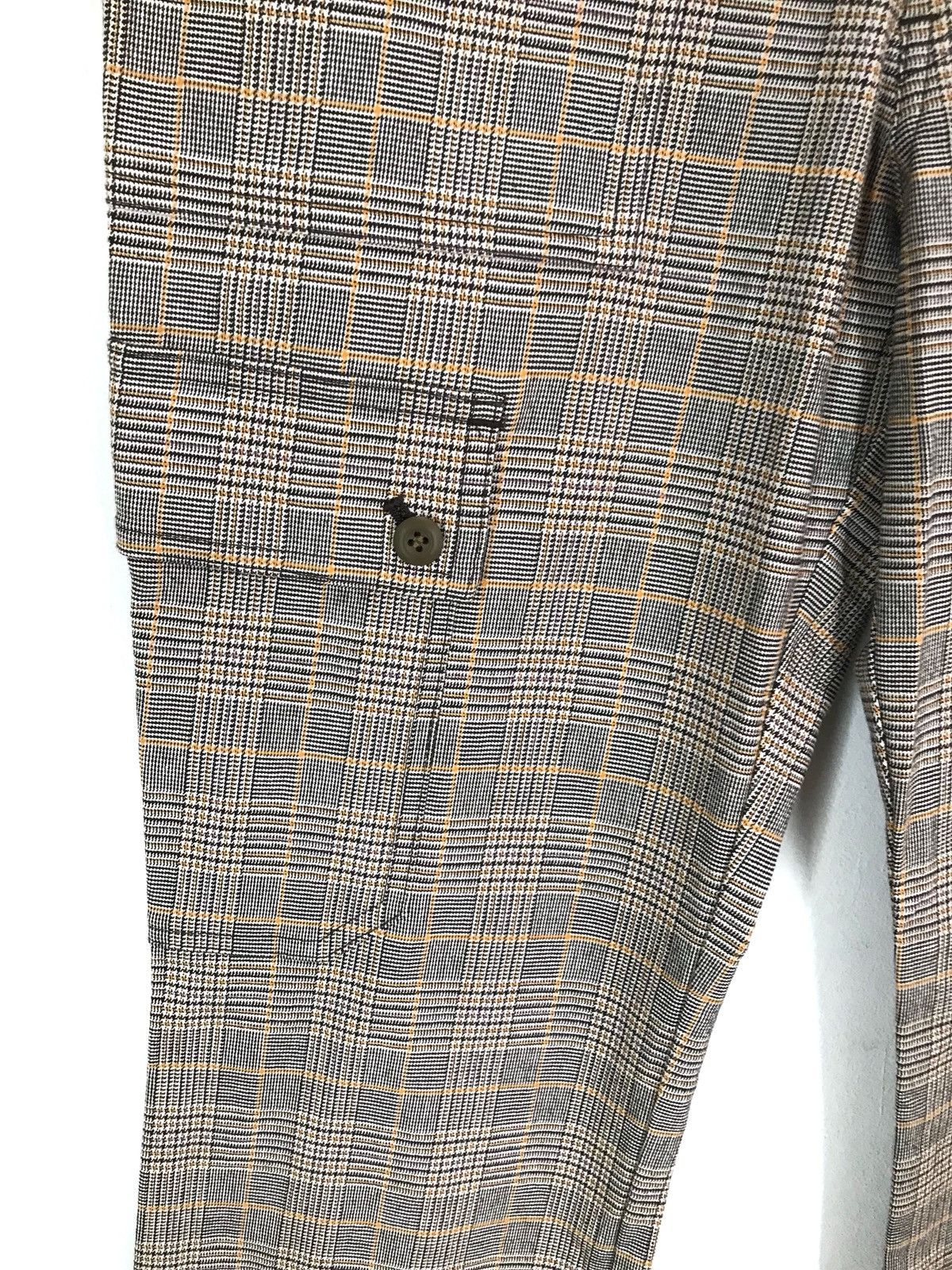 Very Rare Japanese Brand designer Checkered stretchable Cargo Pants Size US 30 / EU 46 - 3 Thumbnail