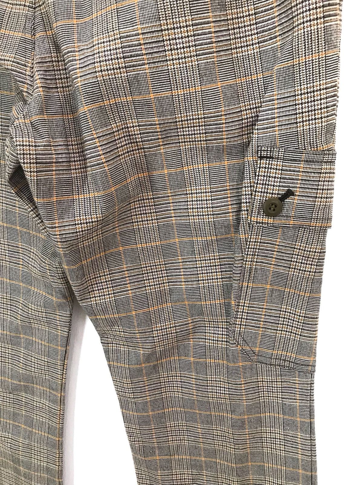 Very Rare Japanese Brand designer Checkered stretchable Cargo Pants Size US 30 / EU 46 - 10 Thumbnail