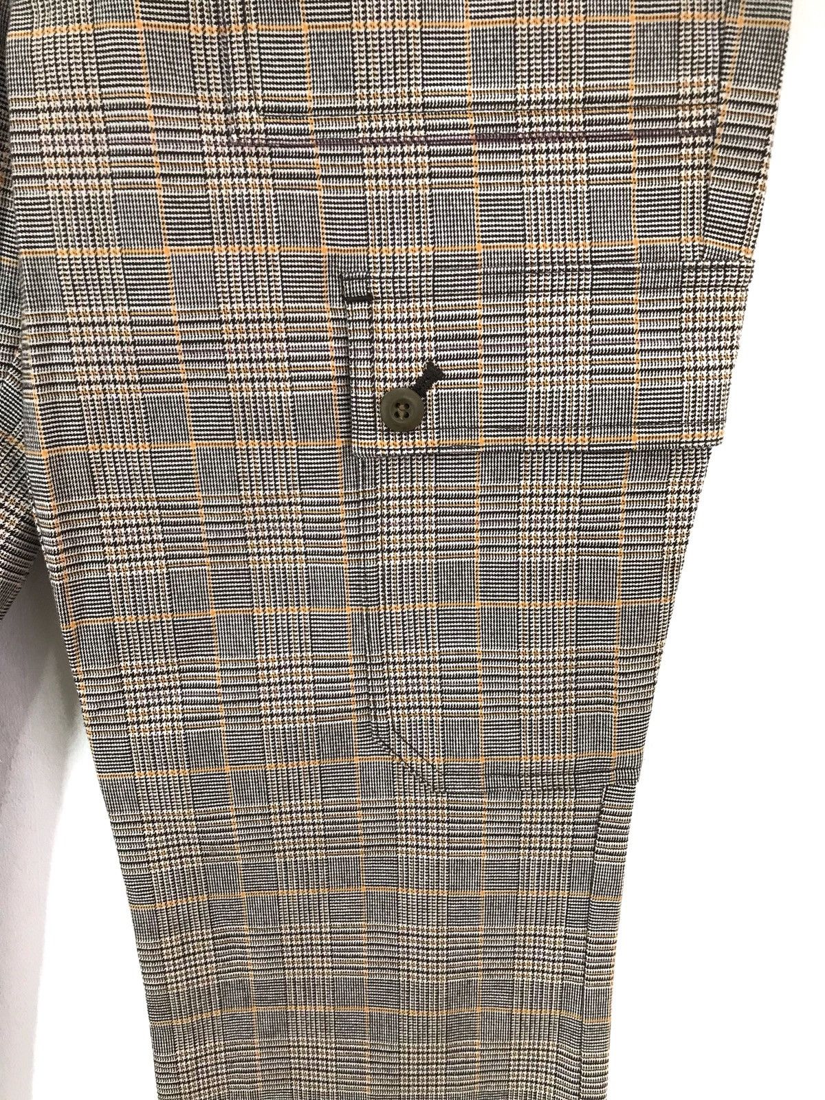 Very Rare Japanese Brand designer Checkered stretchable Cargo Pants Size US 30 / EU 46 - 4 Thumbnail