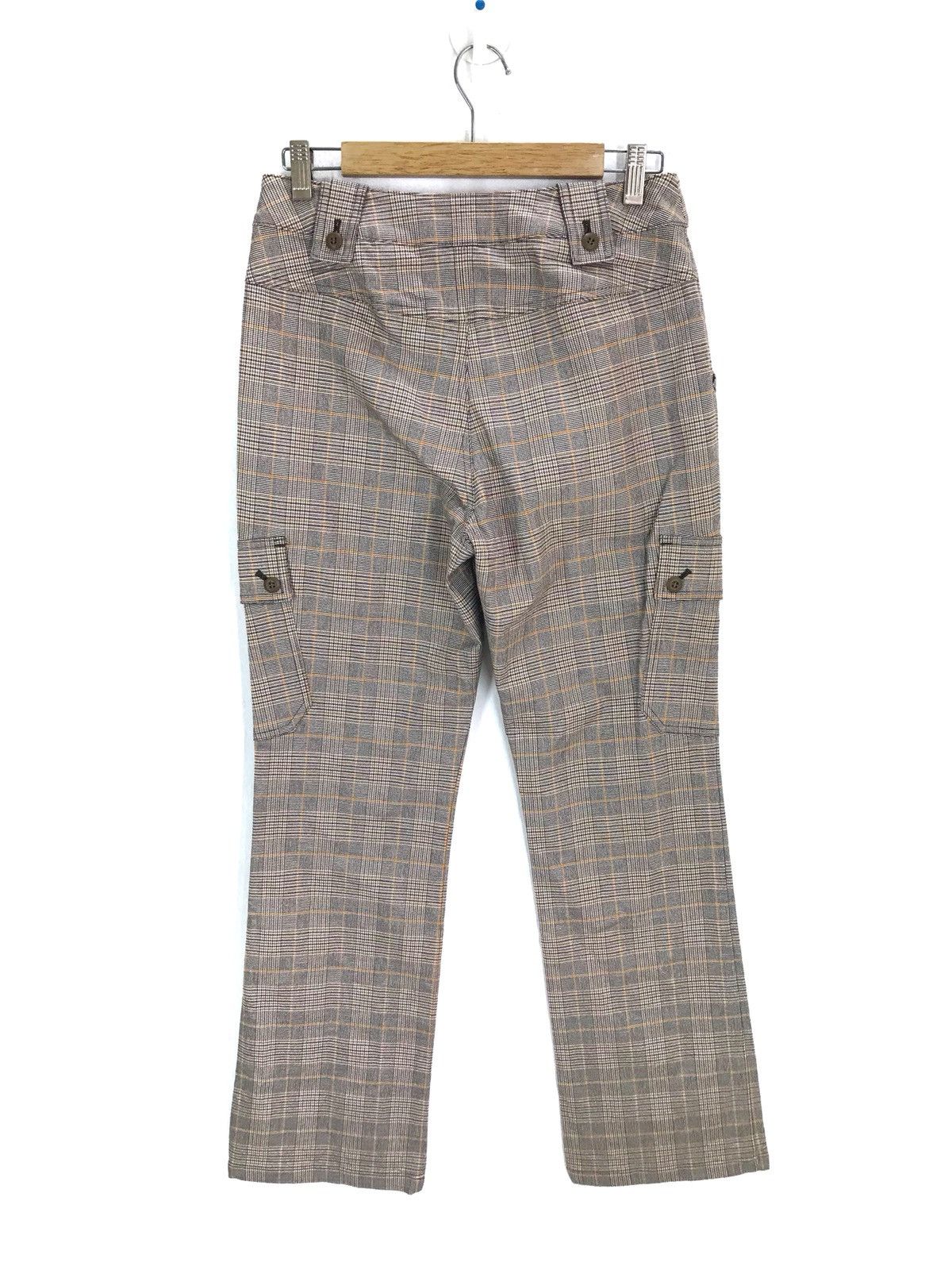 Very Rare Japanese Brand designer Checkered stretchable Cargo Pants Size US 30 / EU 46 - 7 Thumbnail