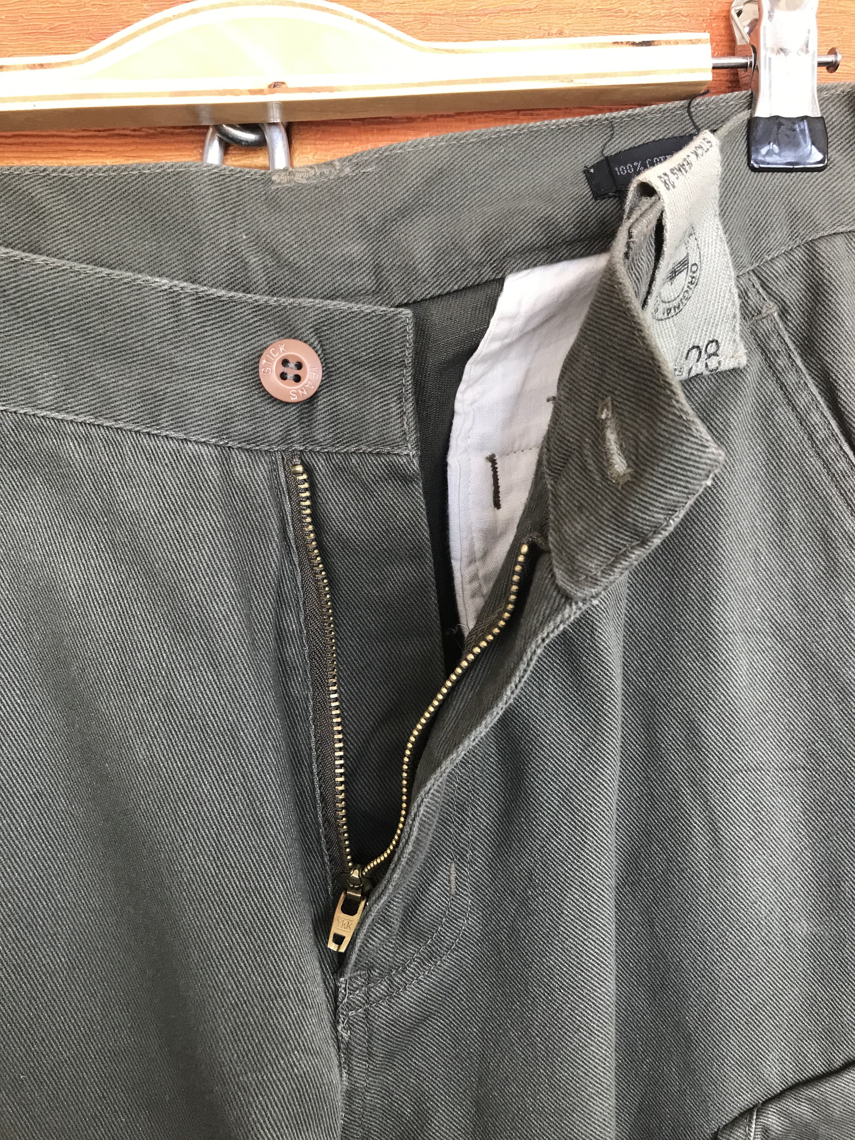 Hysteric Glamour Japanese Brand Olive Green Military Cargo Pants Size US 28 / EU 44 - 14 Thumbnail