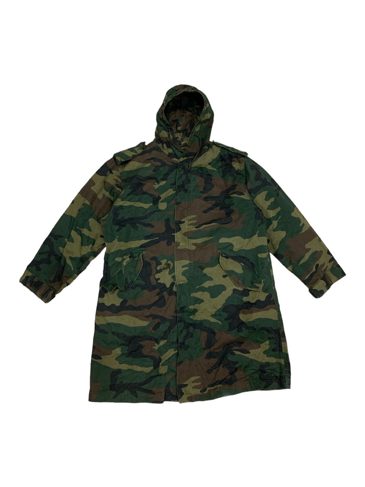Vintage PARACHUTING INSULATION CAMOUFLAGE PARKA Size US L / EU 52-54 / 3 - 1 Thumbnail