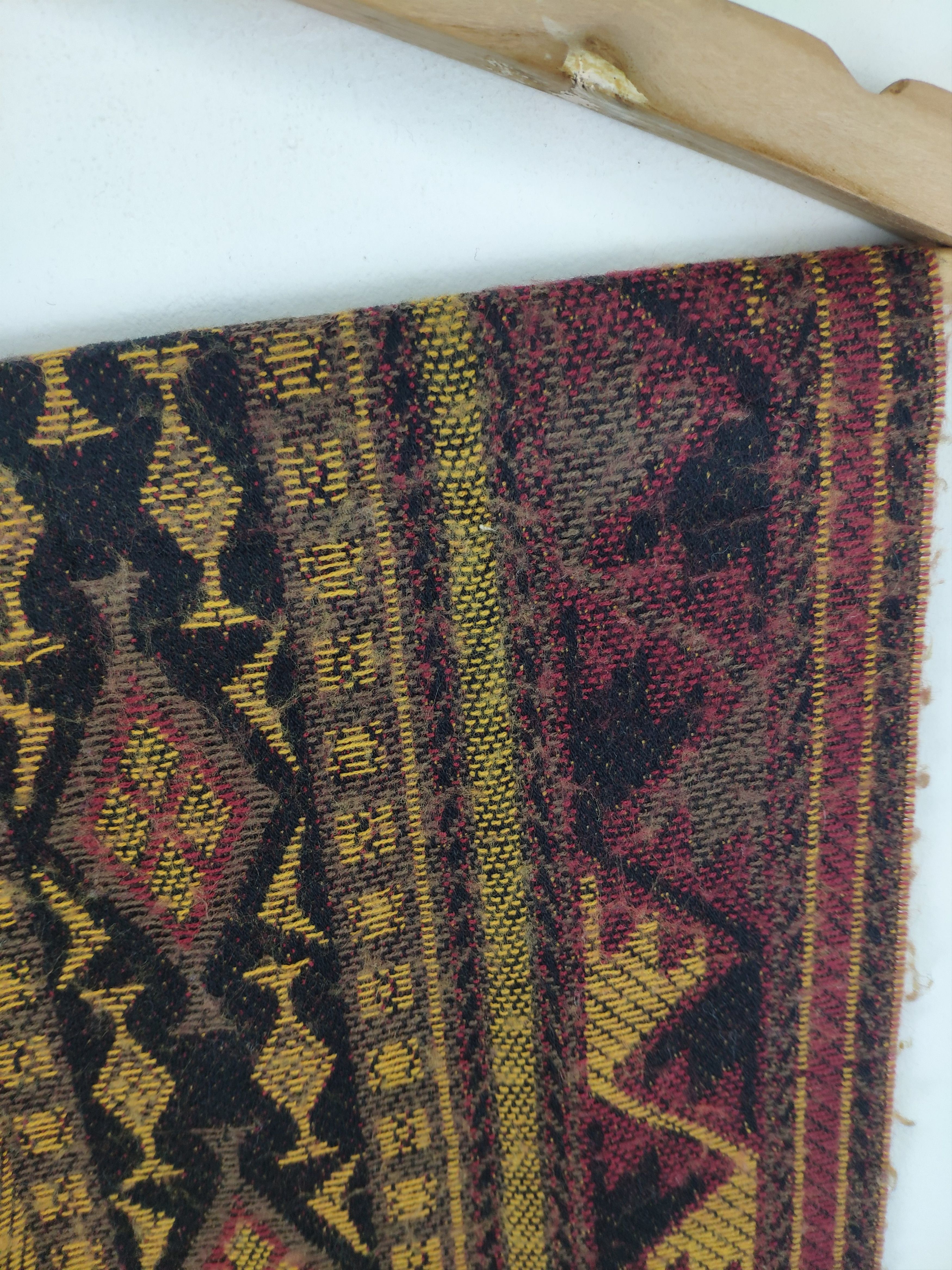 Japanese Brand × Vintage Steal 💥 Vintage Scarf Native Style Wool Scarf Muffler Size ONE SIZE - 5 Thumbnail