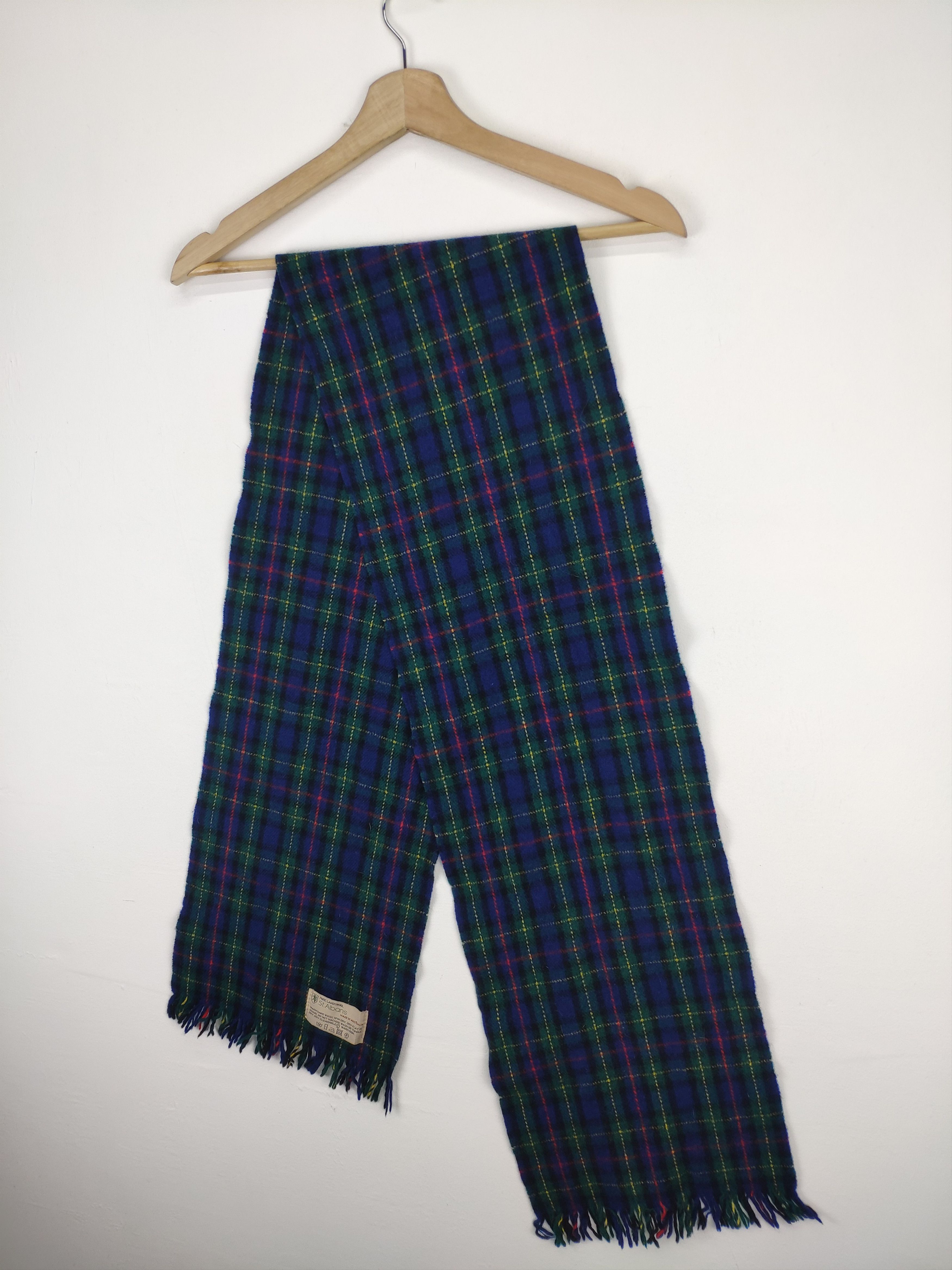 Vintage Steal 💥 Vintage Scarf Plaid Wool Scarf Muffler by St Albans Size ONE SIZE - 2 Thumbnail