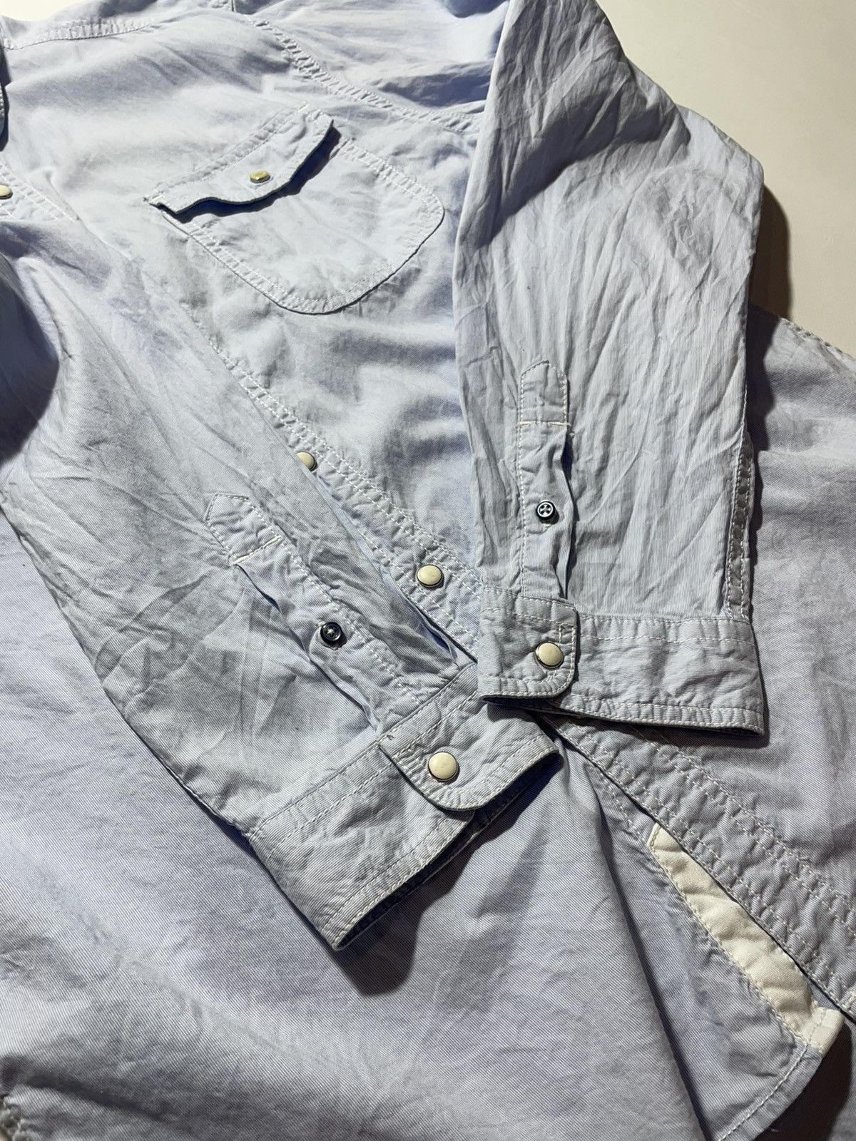 Von Dutch Von Dutch Big Logo Button Shirt Size US XL / EU 56 / 4 - 5 Thumbnail