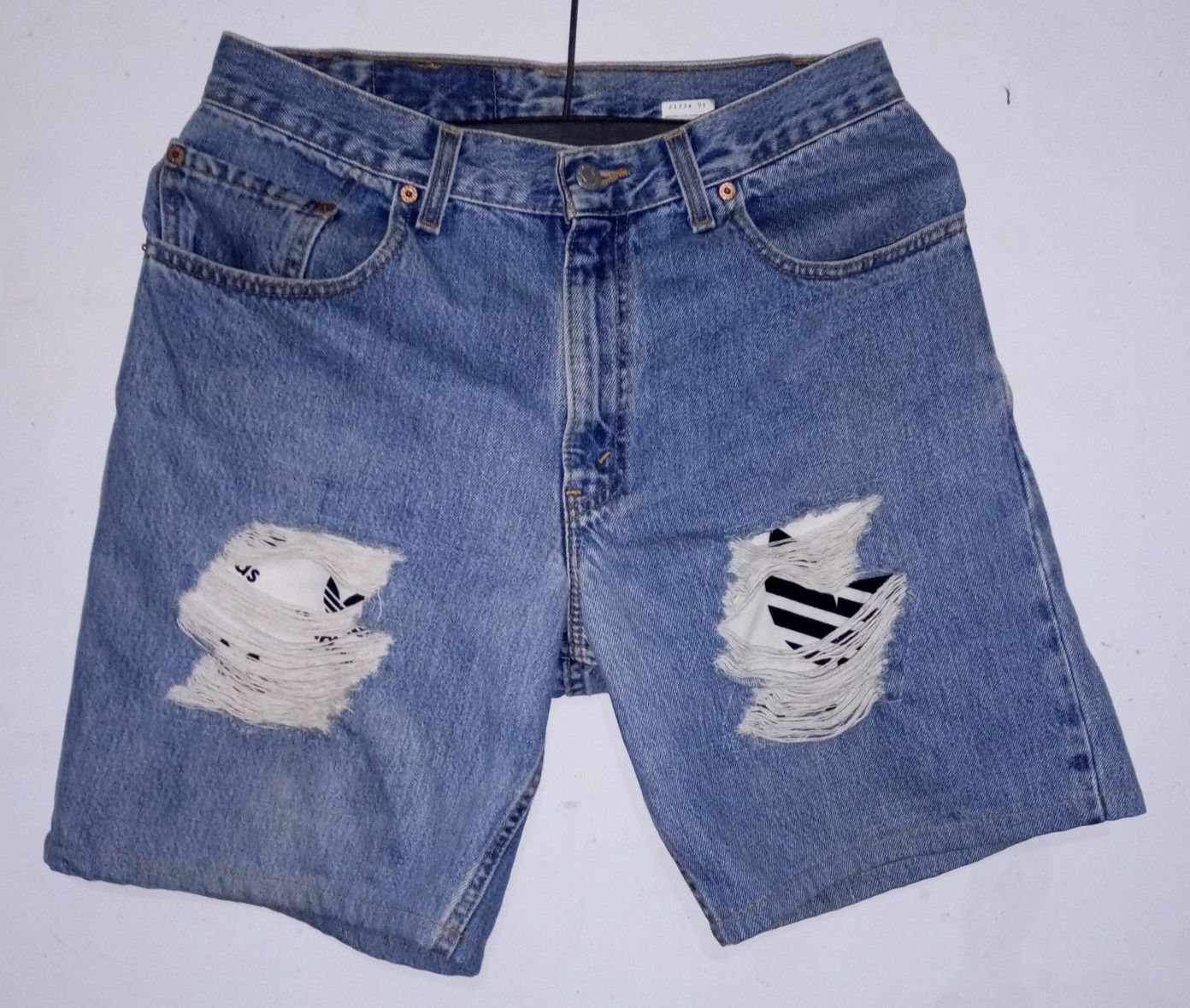 Other US Vintage Boro Levis 506 x Addias Custom Denim Pants Size US 32 / EU 48 - 2 Thumbnail