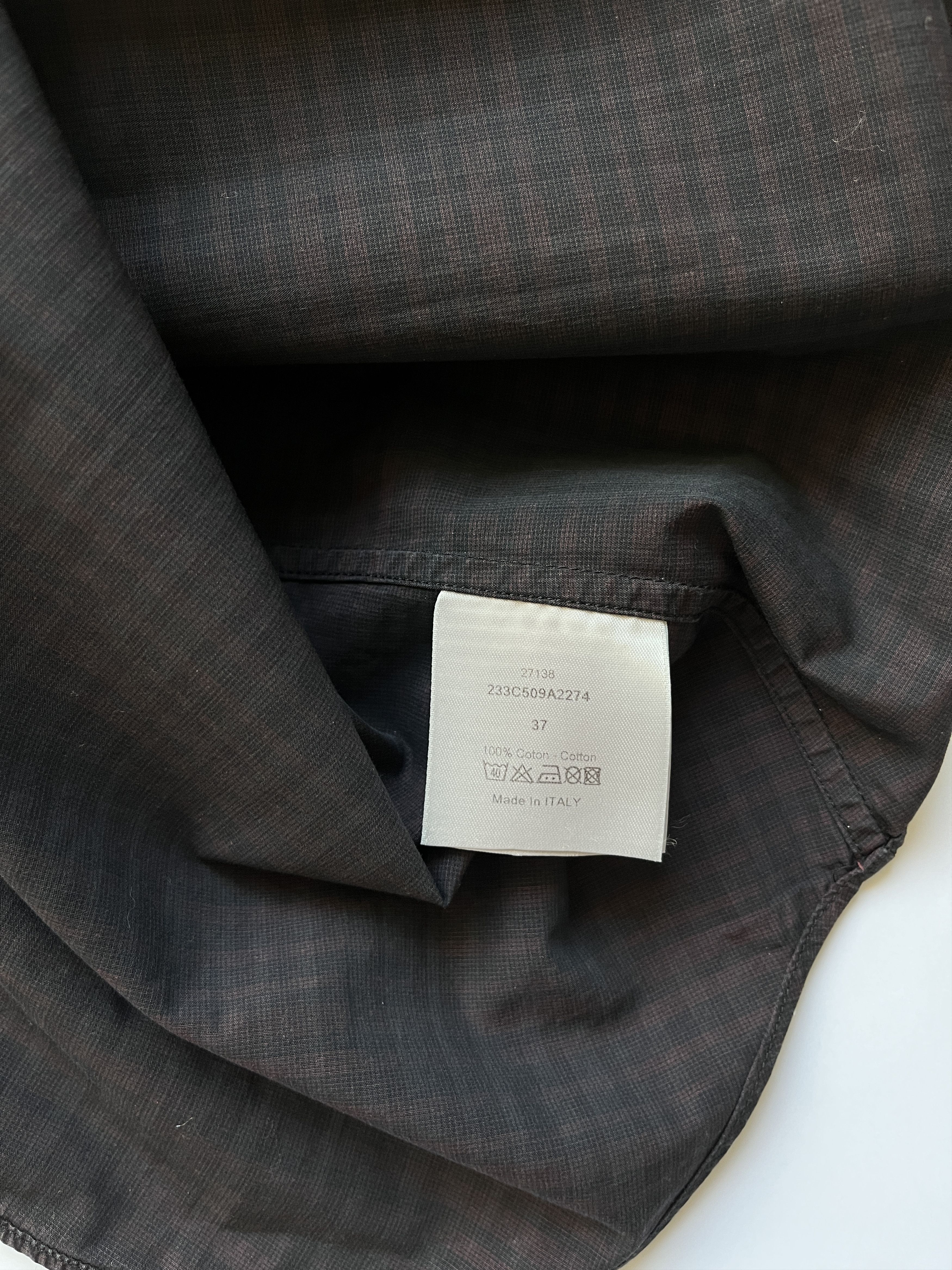 Dior ⚡️QUICK SALE⚡️Dior KVA Burgundy Black Check Shirt Size US M / EU 48-50 / 2 - 5 Thumbnail