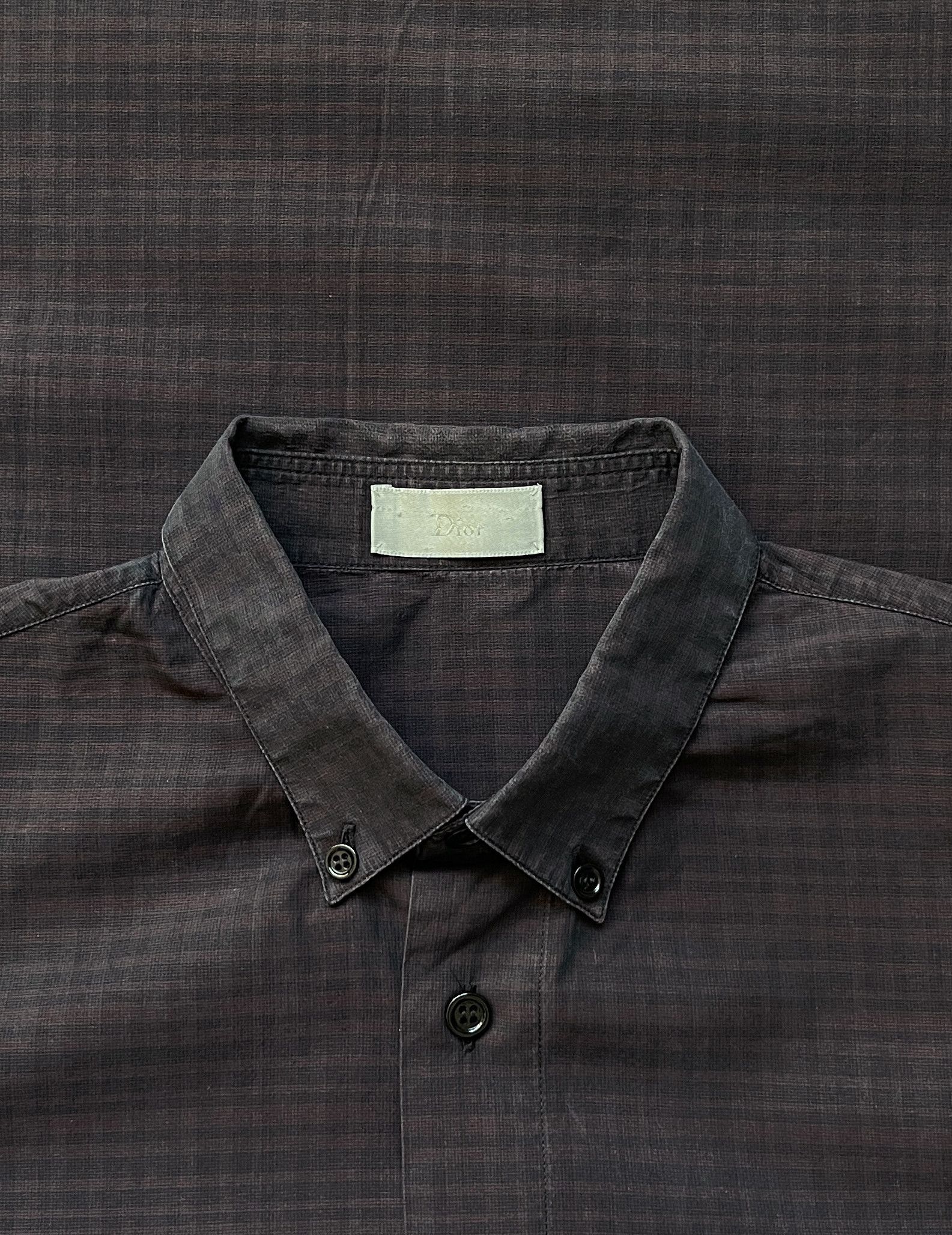Dior ⚡️QUICK SALE⚡️Dior KVA Burgundy Black Check Shirt Size US M / EU 48-50 / 2 - 3 Thumbnail