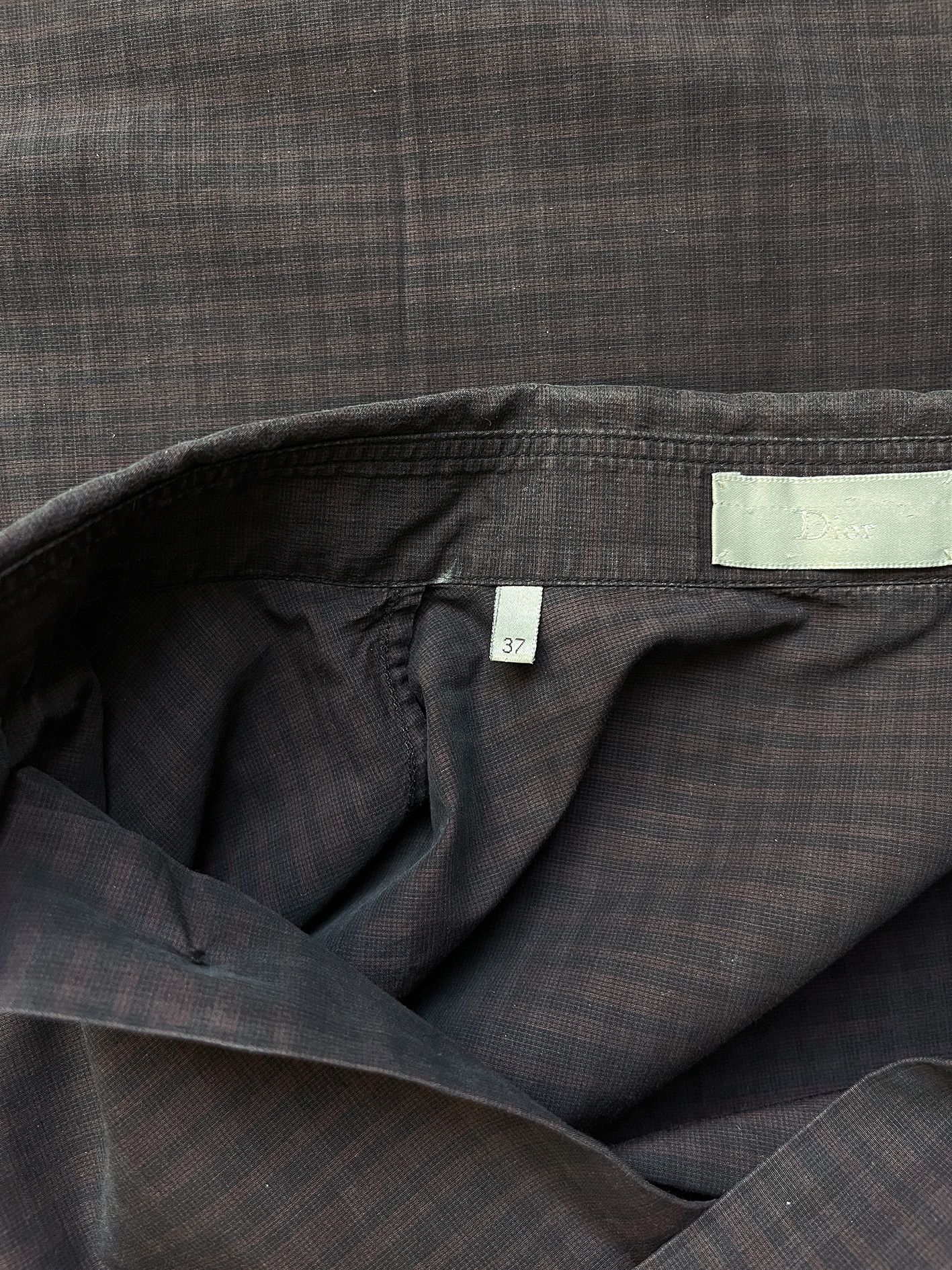 Dior ⚡️QUICK SALE⚡️Dior KVA Burgundy Black Check Shirt Size US M / EU 48-50 / 2 - 4 Thumbnail