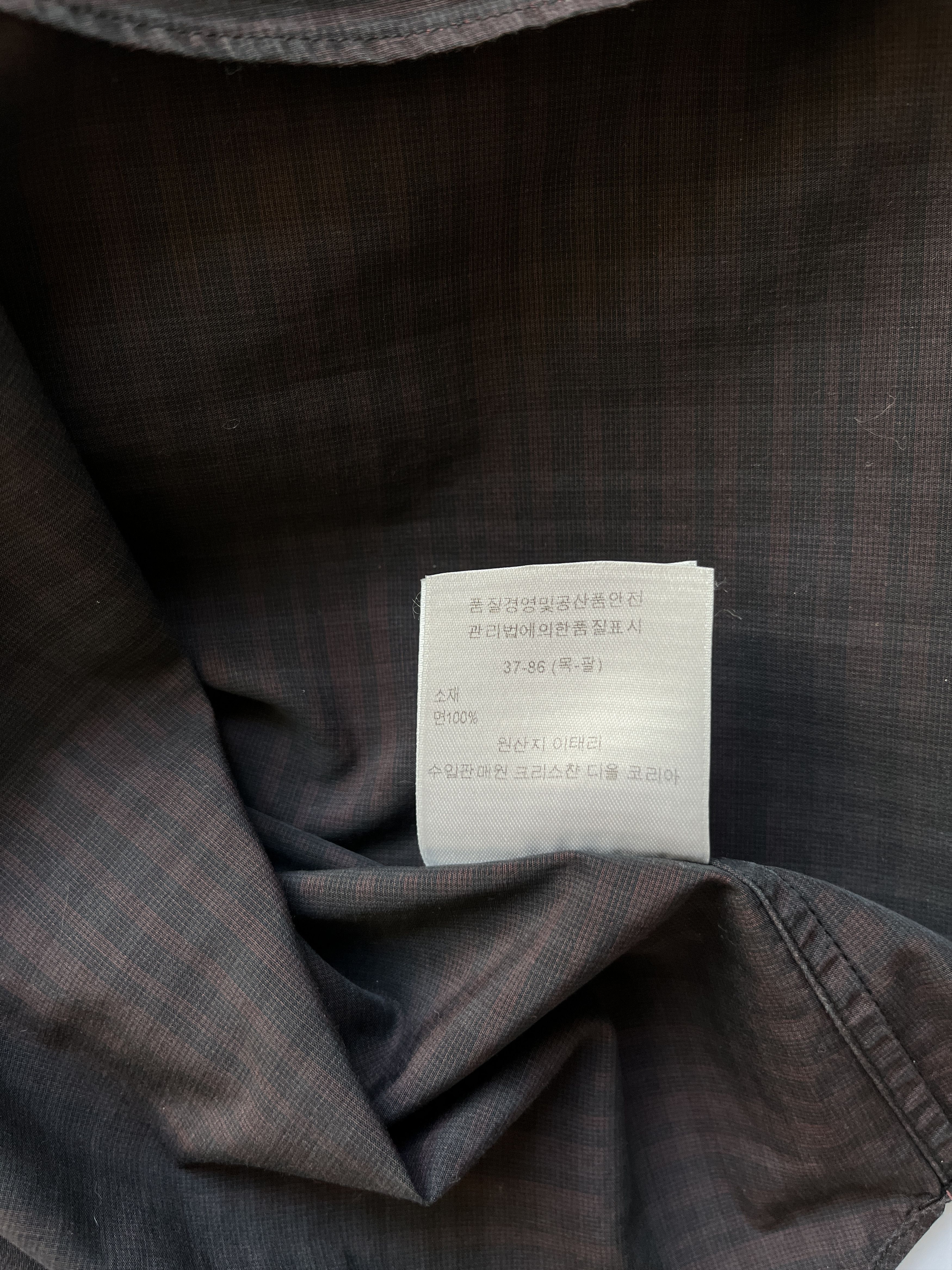 Dior ⚡️QUICK SALE⚡️Dior KVA Burgundy Black Check Shirt Size US M / EU 48-50 / 2 - 6 Thumbnail
