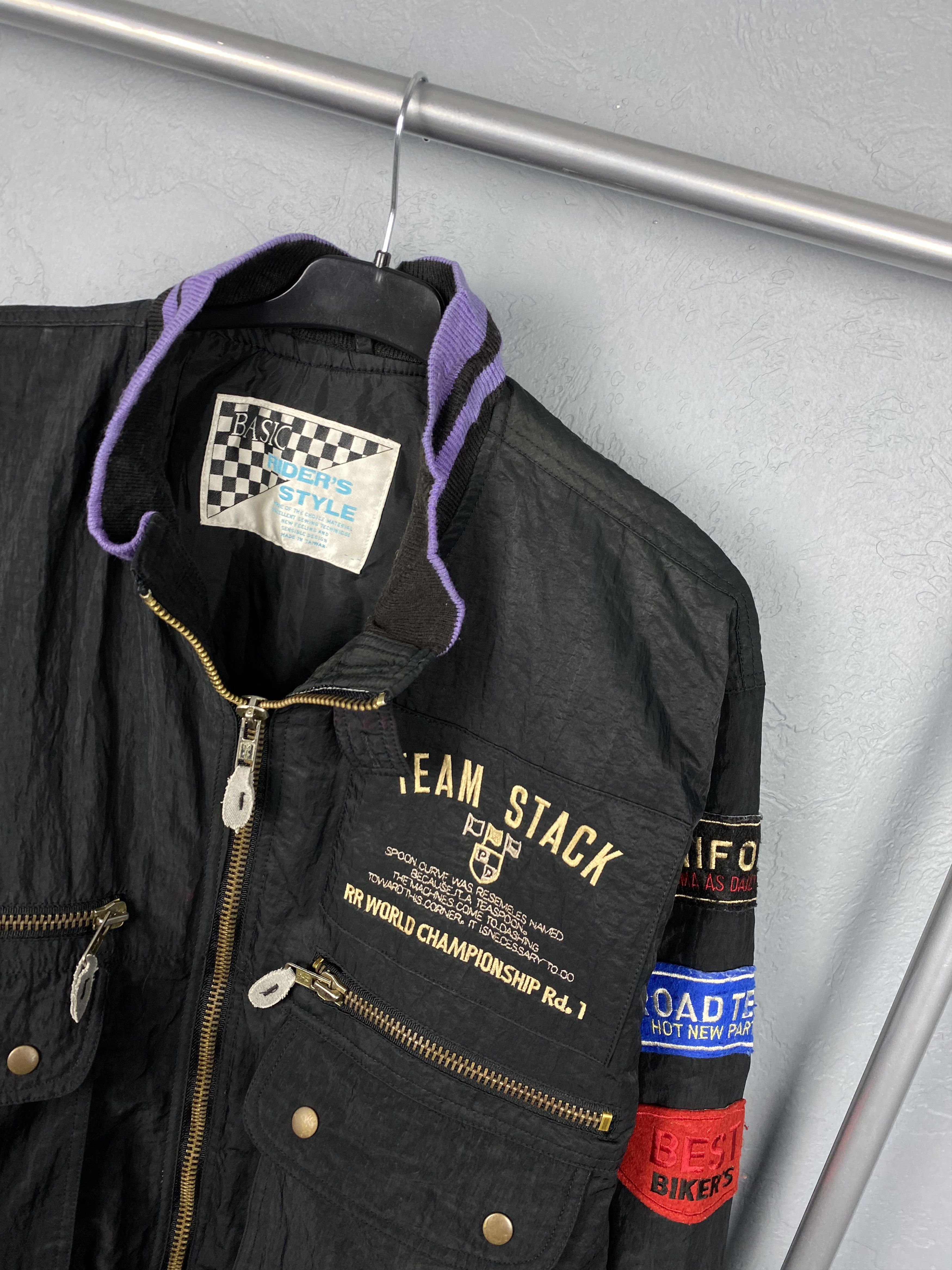 Formula 1 Team Stack Japanese Bikers Racing Vintage Mens Jacket Size US L / EU 52-54 / 3 - 2 Thumbnail