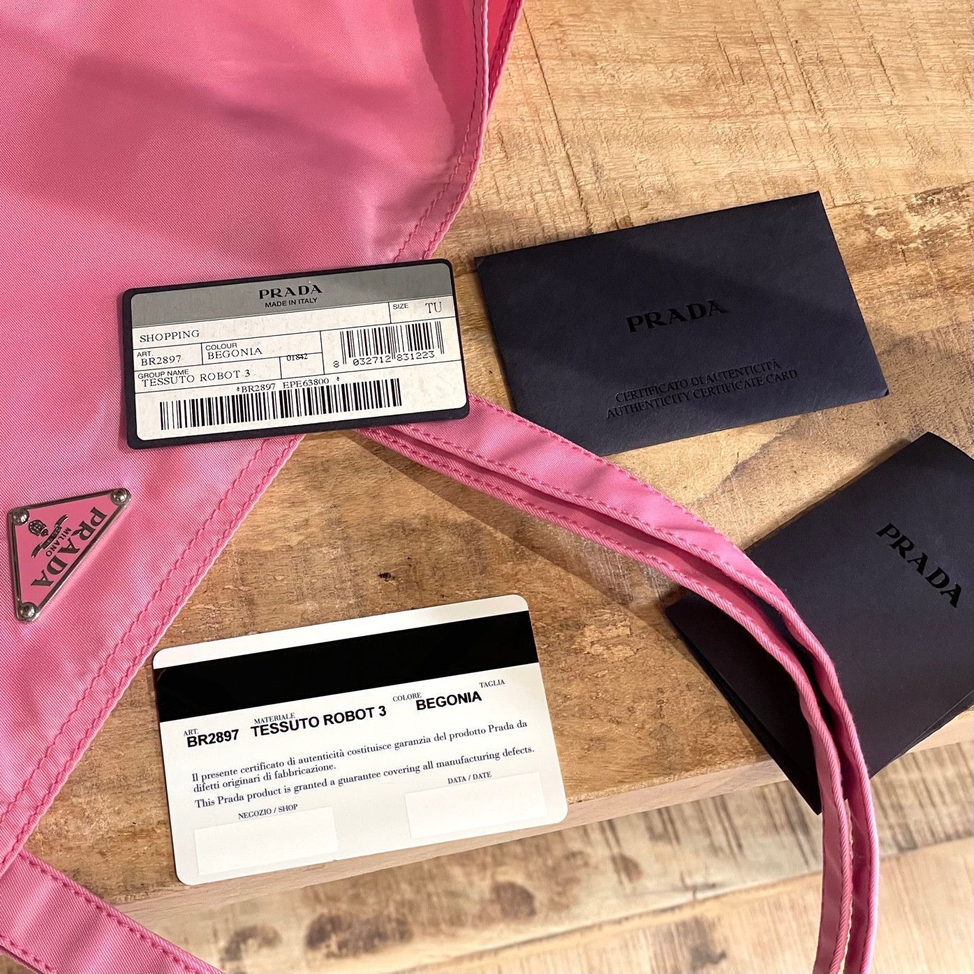 Prada Prada Pink Tessuto Nylon Embellished Robot Tote Size ONE SIZE - 8 Thumbnail
