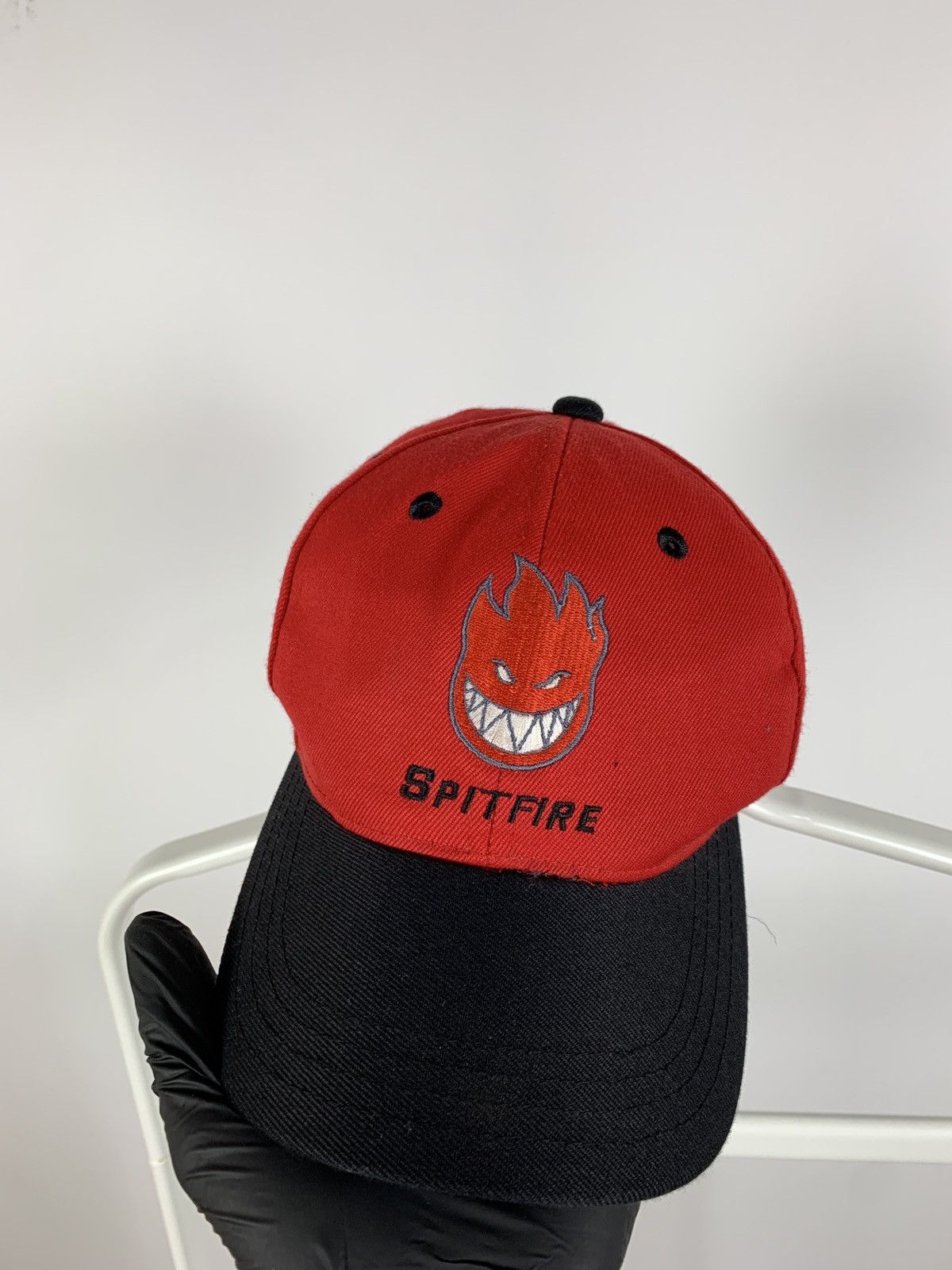 Hook-Ups Vintage Spitfire Red/Black Skateboard Cap Size ONE SIZE - 3 Thumbnail
