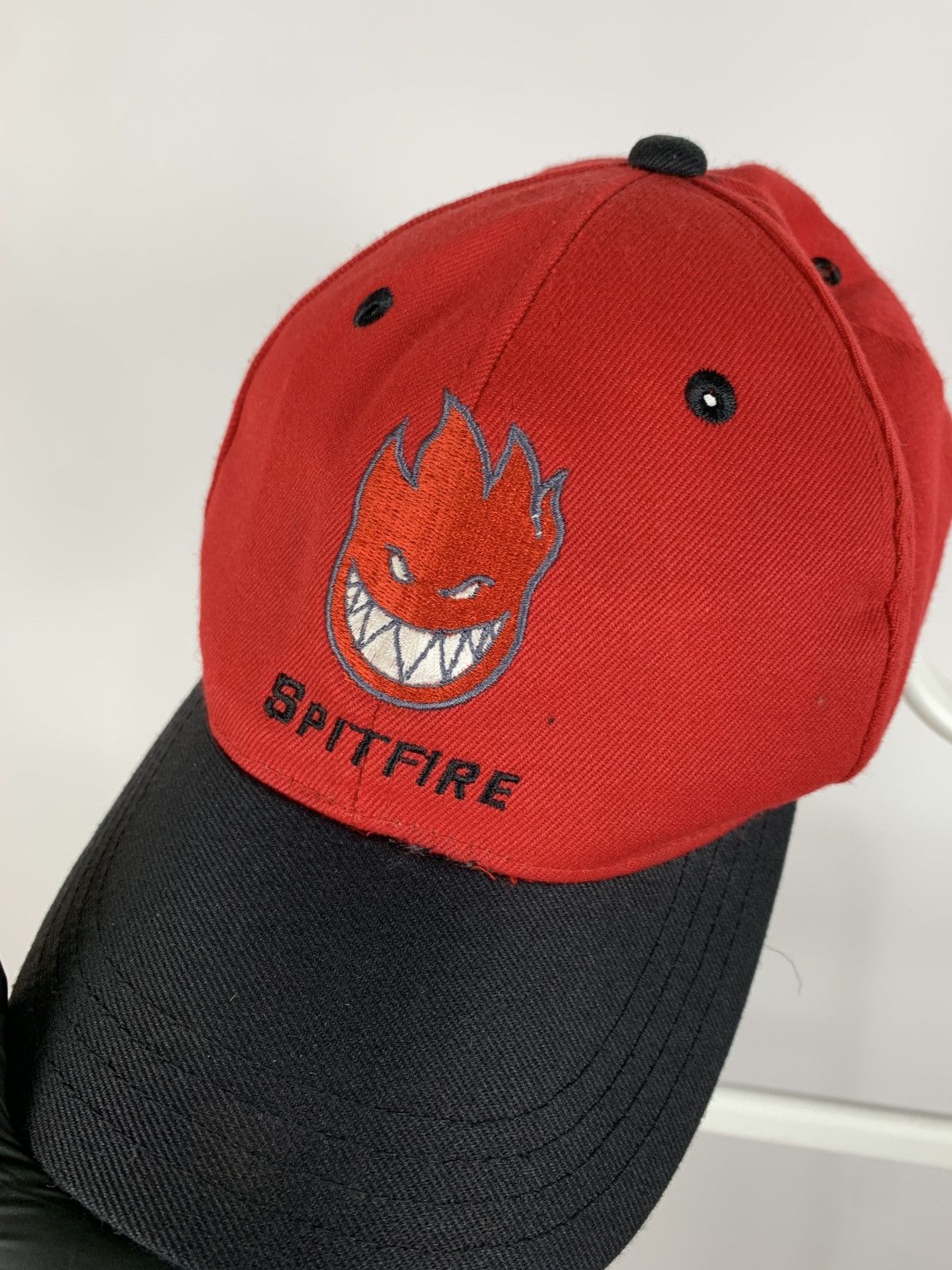 Hook-Ups Vintage Spitfire Red/Black Skateboard Cap Size ONE SIZE - 4 Thumbnail