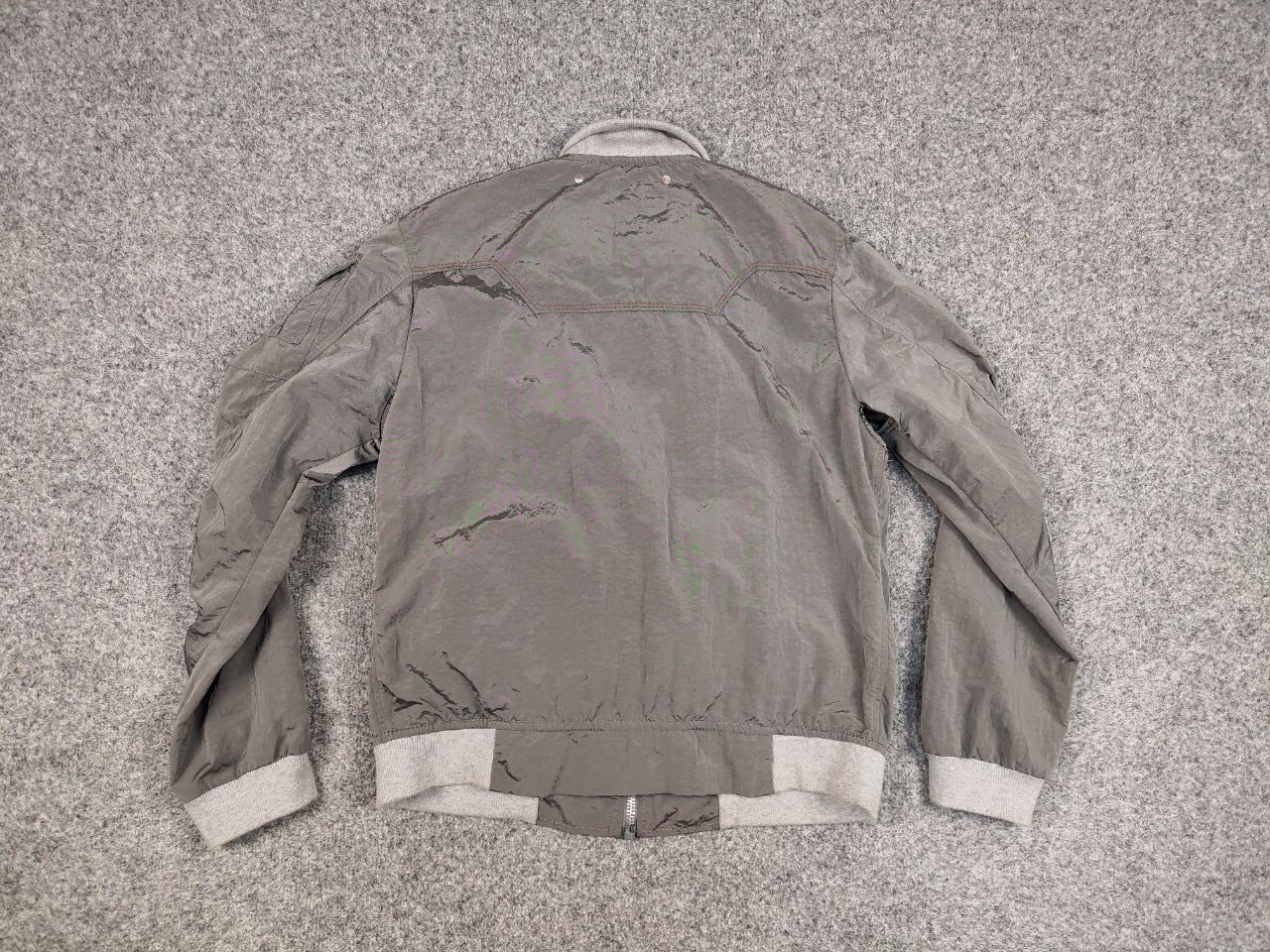 Energie Vintage 90's Sixty Energie Nylon Gray Light Bomber Jacket Size US L / EU 52-54 / 3 - 17 Thumbnail