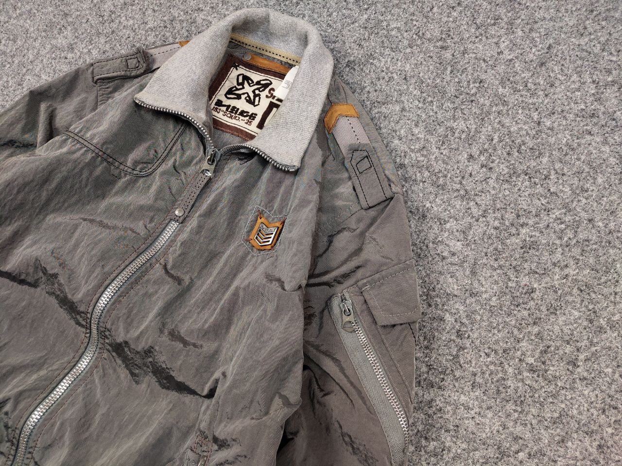 Energie Vintage 90's Sixty Energie Nylon Gray Light Bomber Jacket Size US L / EU 52-54 / 3 - 4 Thumbnail