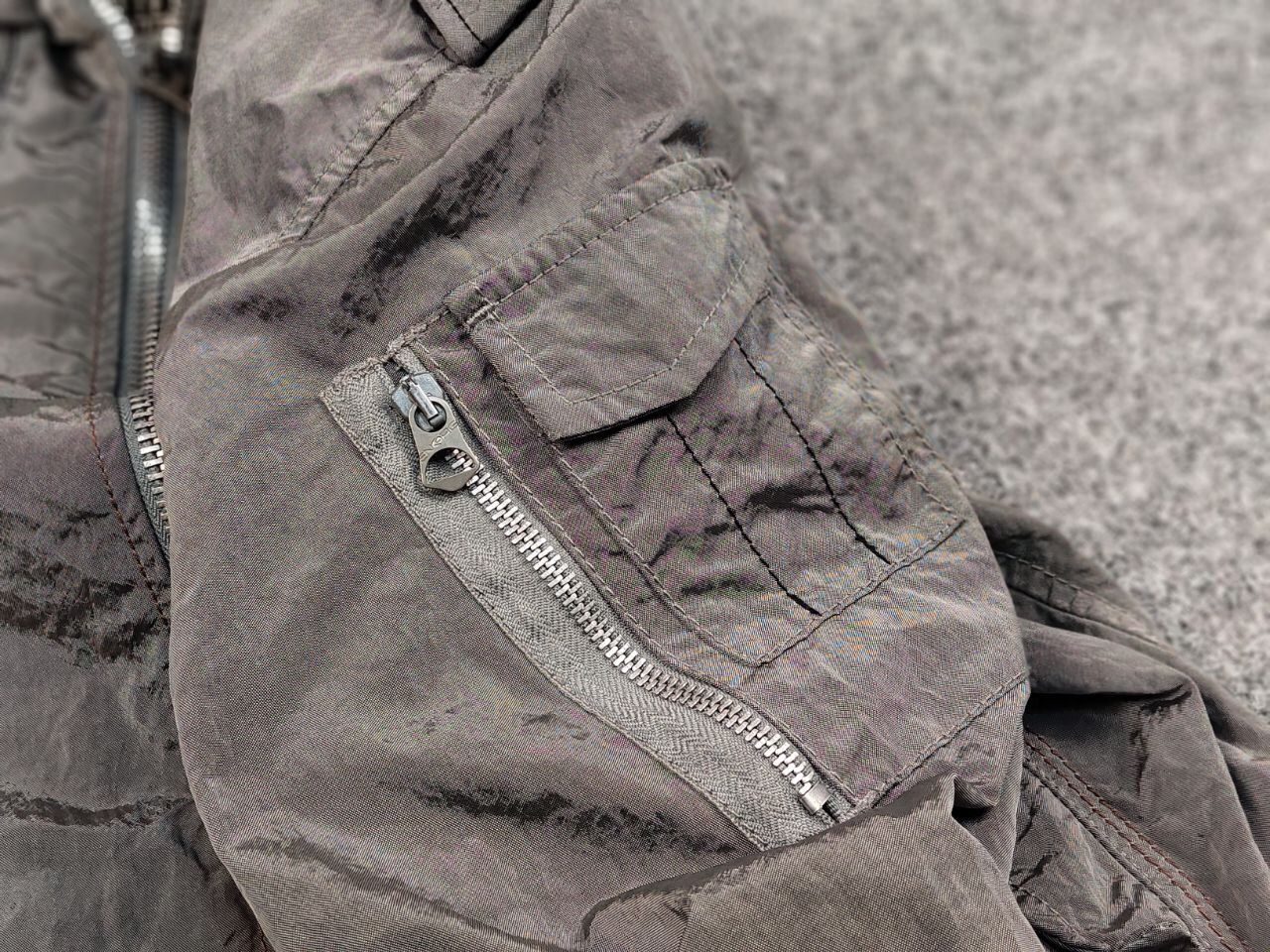 Energie Vintage 90's Sixty Energie Nylon Gray Light Bomber Jacket Size US L / EU 52-54 / 3 - 18 Thumbnail