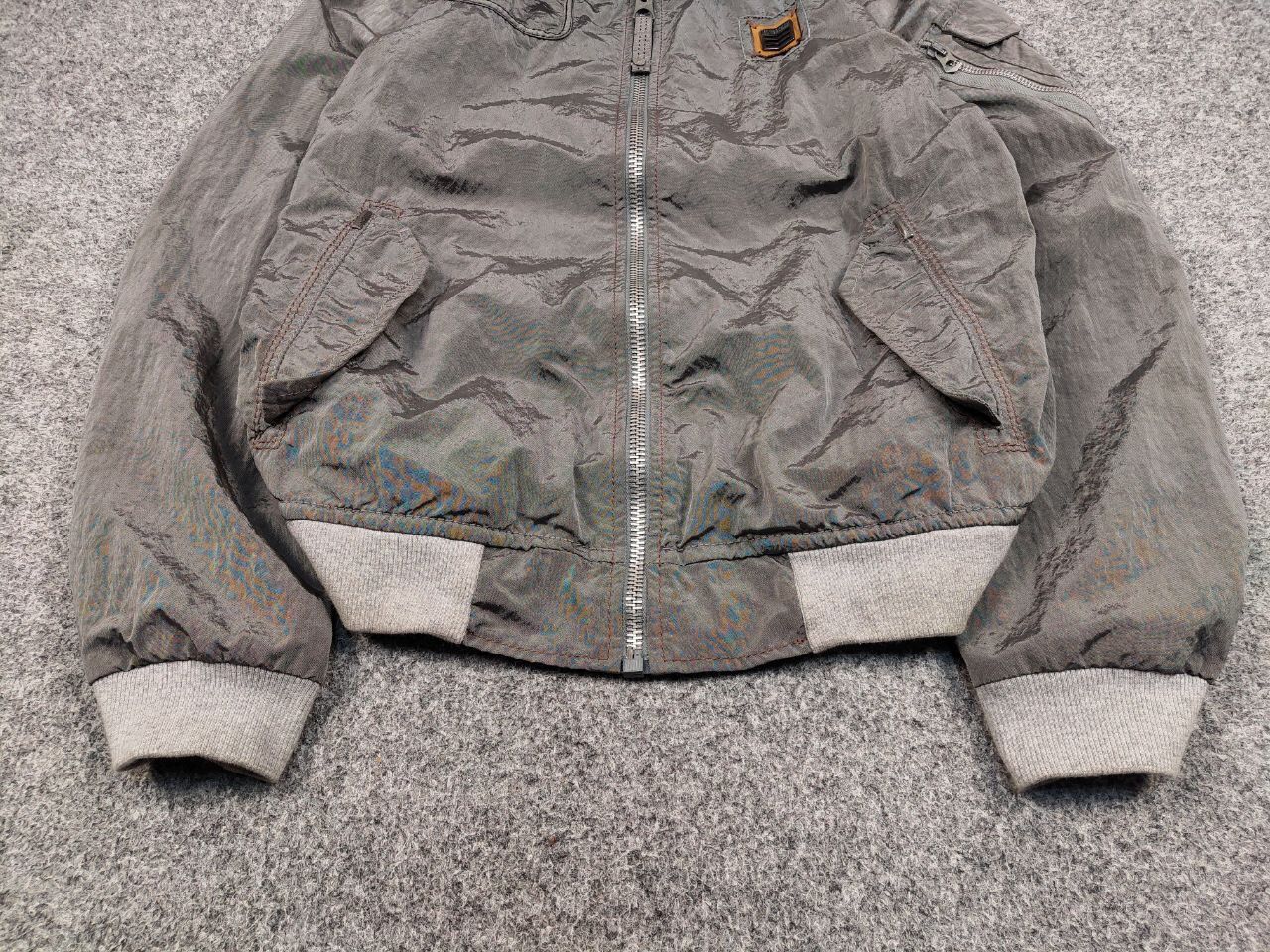 Energie Vintage 90's Sixty Energie Nylon Gray Light Bomber Jacket Size US L / EU 52-54 / 3 - 9 Thumbnail