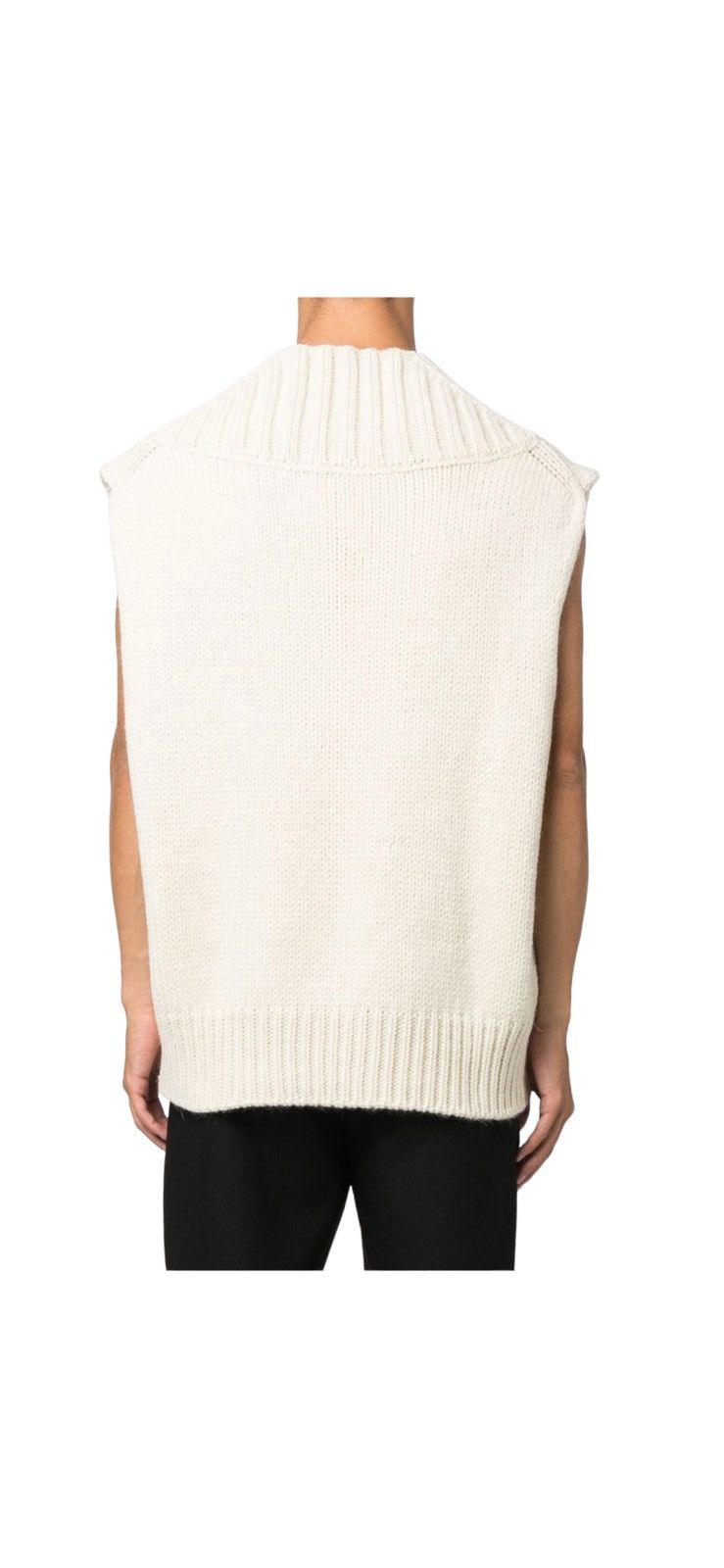 Jil Sanders Ribbed Wool Vest