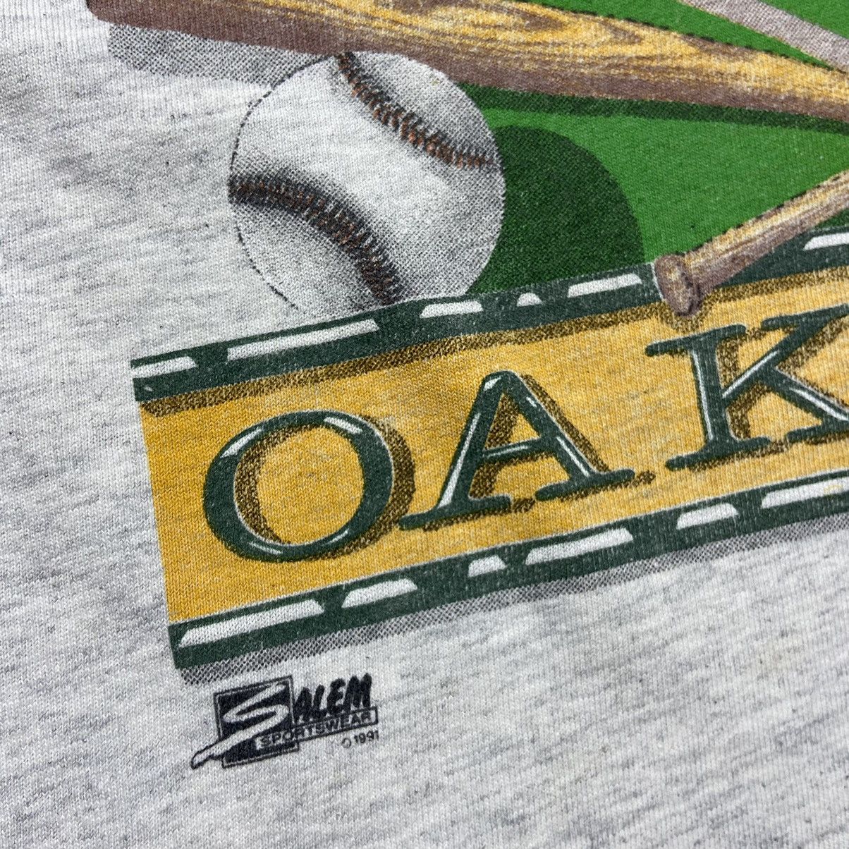 MLB 1990 Vintage Oakland Athletics A’s MLB T-Shirt Made in USA Size US L / EU 52-54 / 3 - 7 Thumbnail