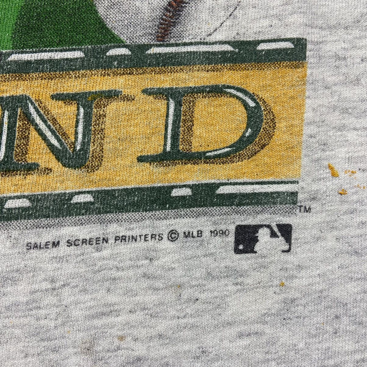MLB 1990 Vintage Oakland Athletics A’s MLB T-Shirt Made in USA Size US L / EU 52-54 / 3 - 4 Thumbnail