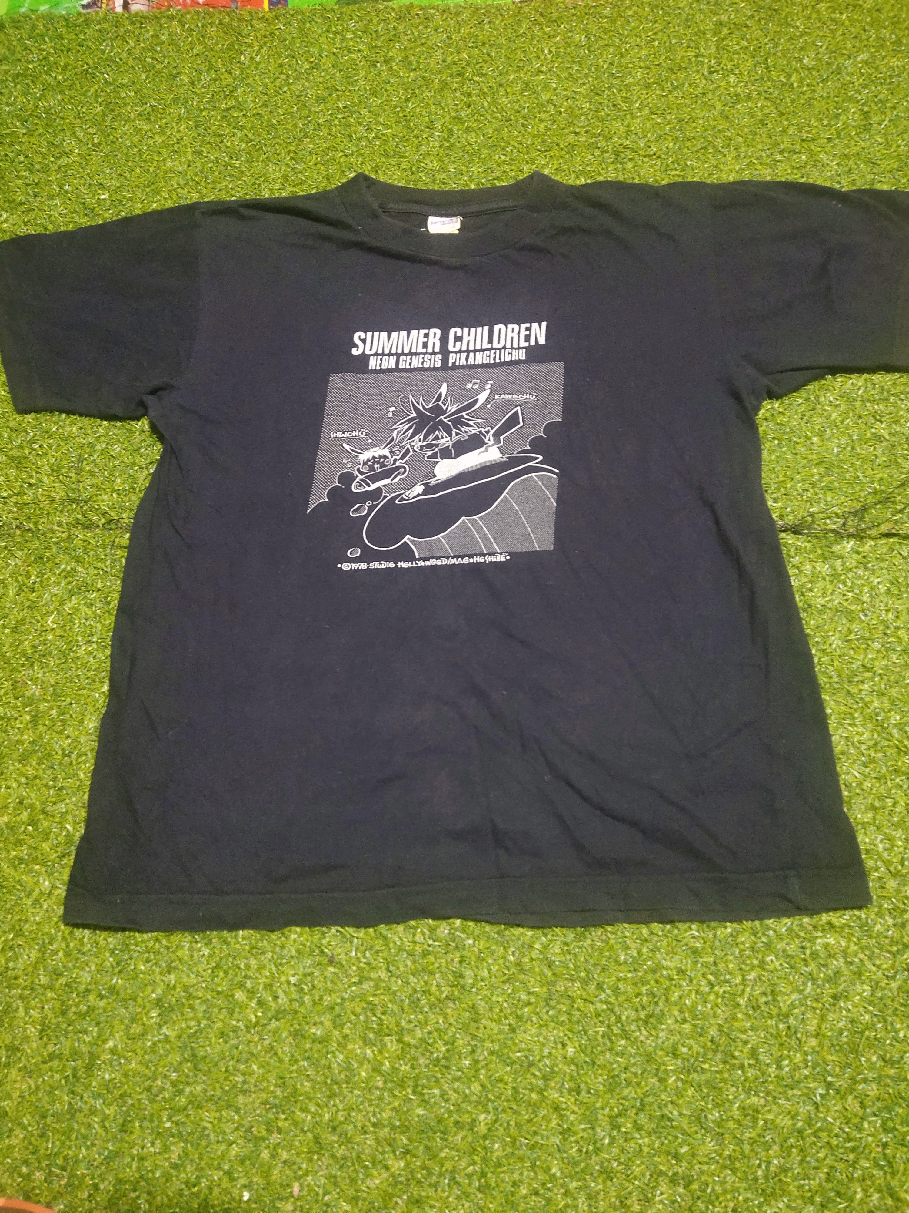 Anime × Vintage VINTAGE RARE EVANGELION X PIKACHU PARODY ANIME MOVIE Size US M / EU 48-50 / 2 - 1 Thumbnail