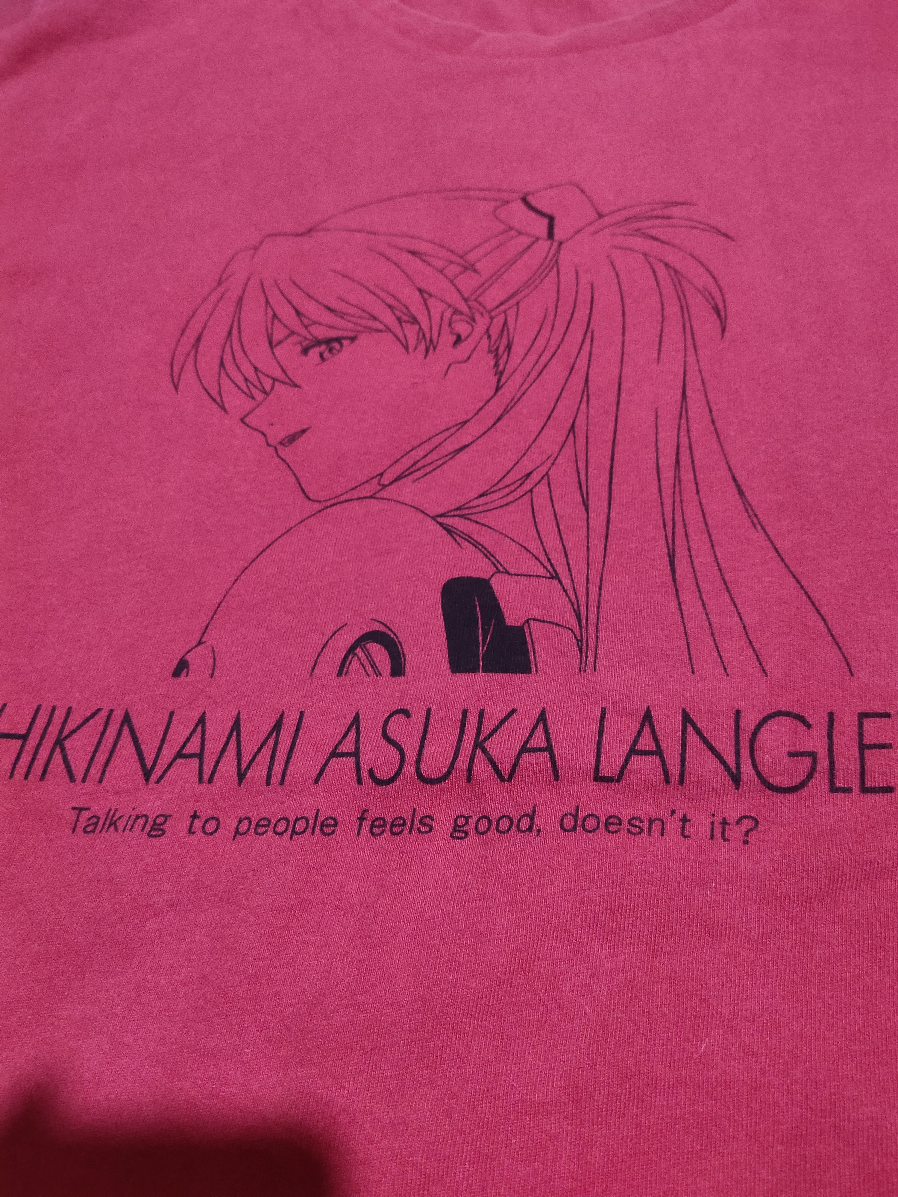 Anime × Vintage RARE EVANGELION ASUKA SHIKINAMI ANIME MOVIE WAIFU Size US L / EU 52-54 / 3 - 6 Thumbnail