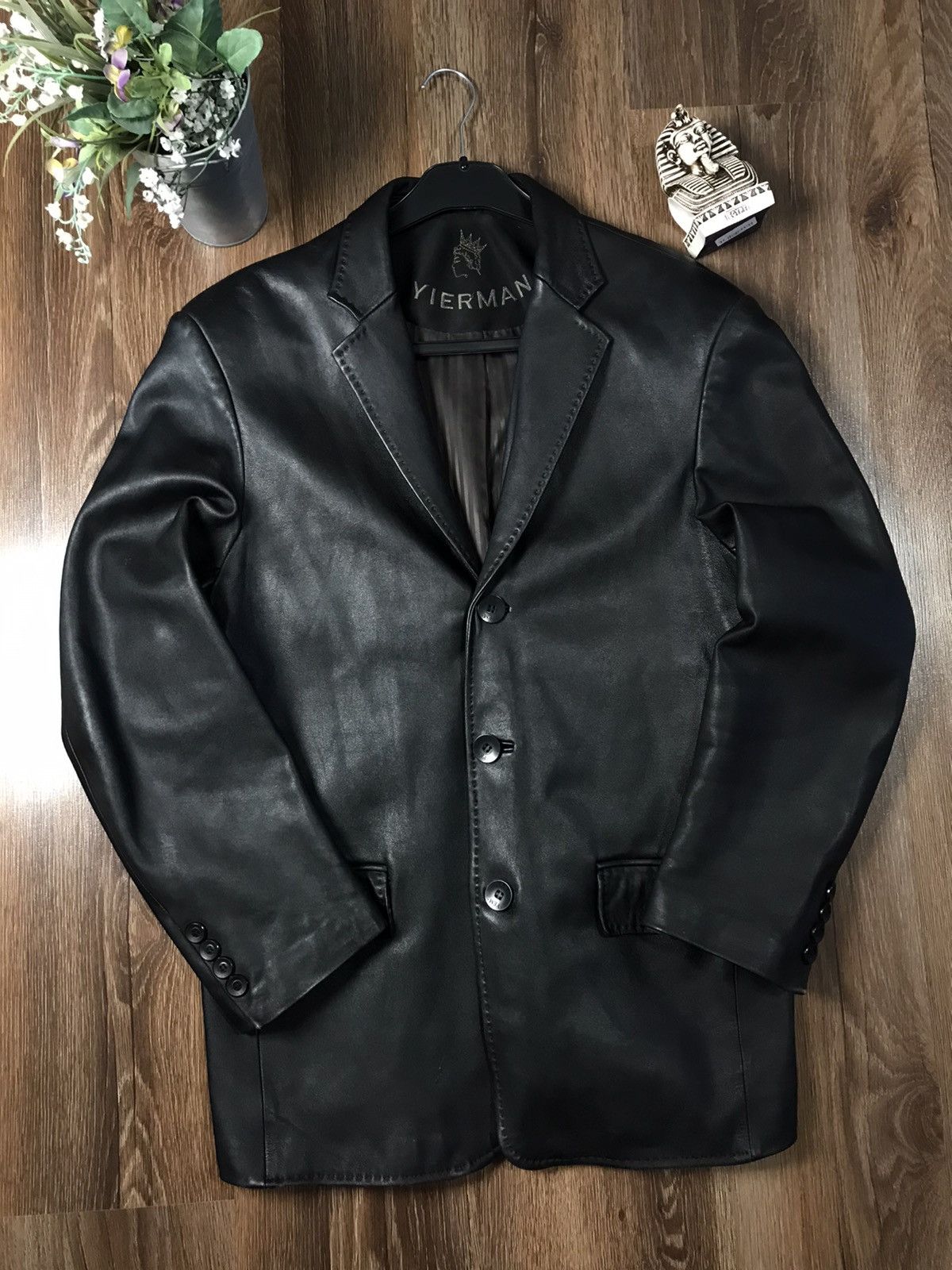 Japanese Brand Leather Jacket Yierman Rare Size US M / EU 48-50 / 2 - 1 Thumbnail