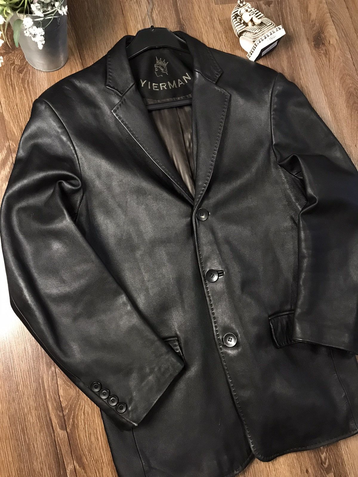 Japanese Brand Leather Jacket Yierman Rare Size US M / EU 48-50 / 2 - 4 Thumbnail