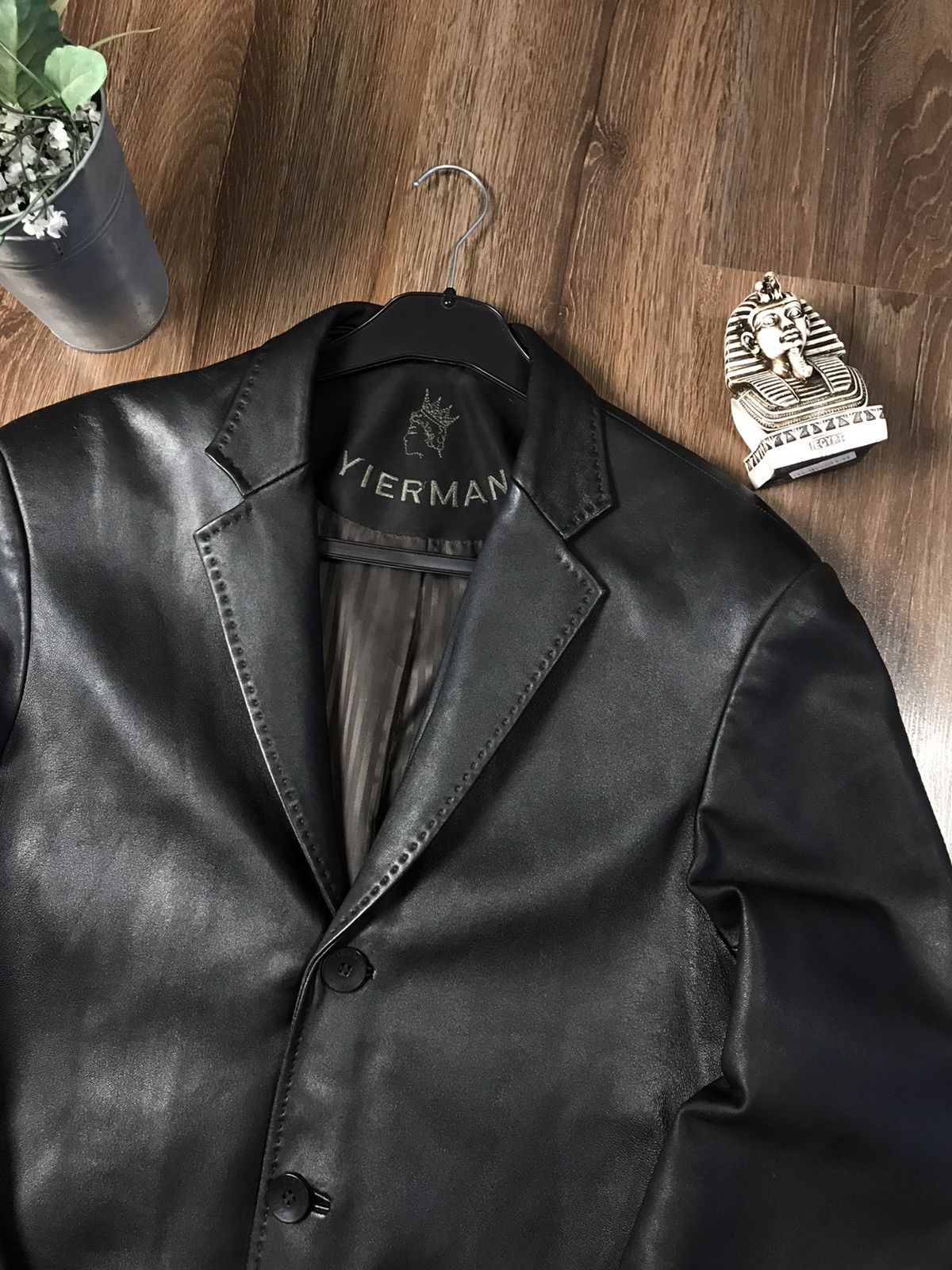 Japanese Brand Leather Jacket Yierman Rare Size US M / EU 48-50 / 2 - 2 Thumbnail