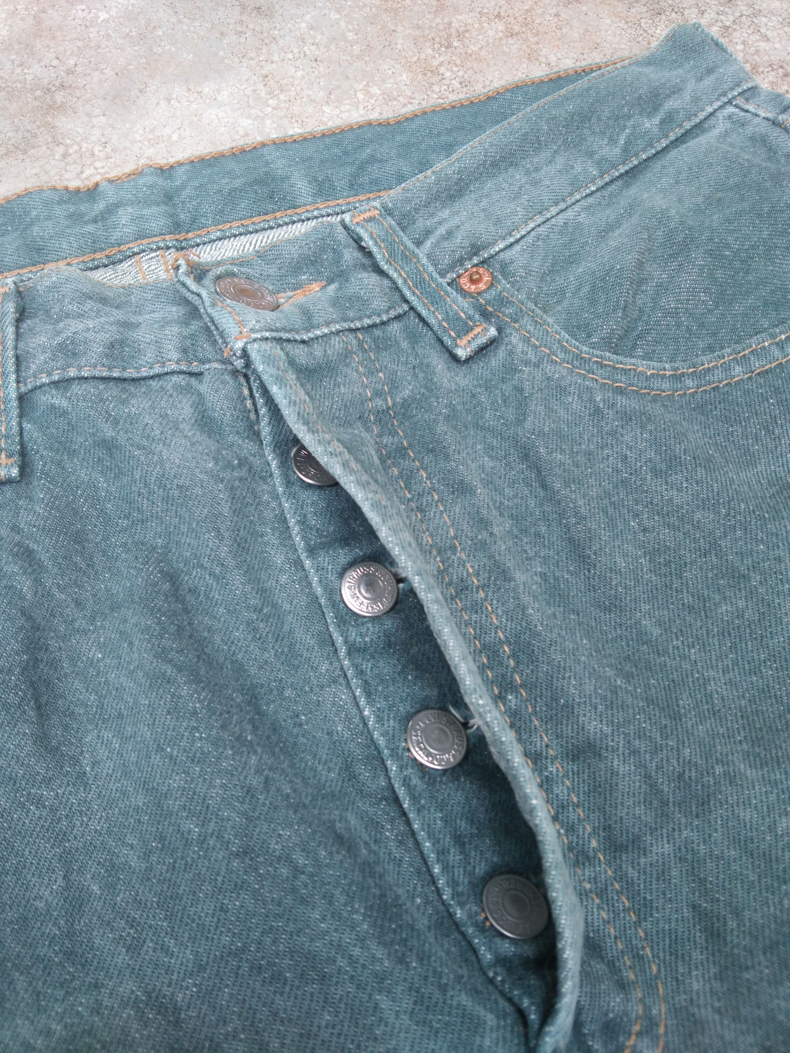 Levi's Vintage Levi's 501 Straight Leg Distressed Jeans 32x30 Size US 32 / EU 48 - 8 Thumbnail