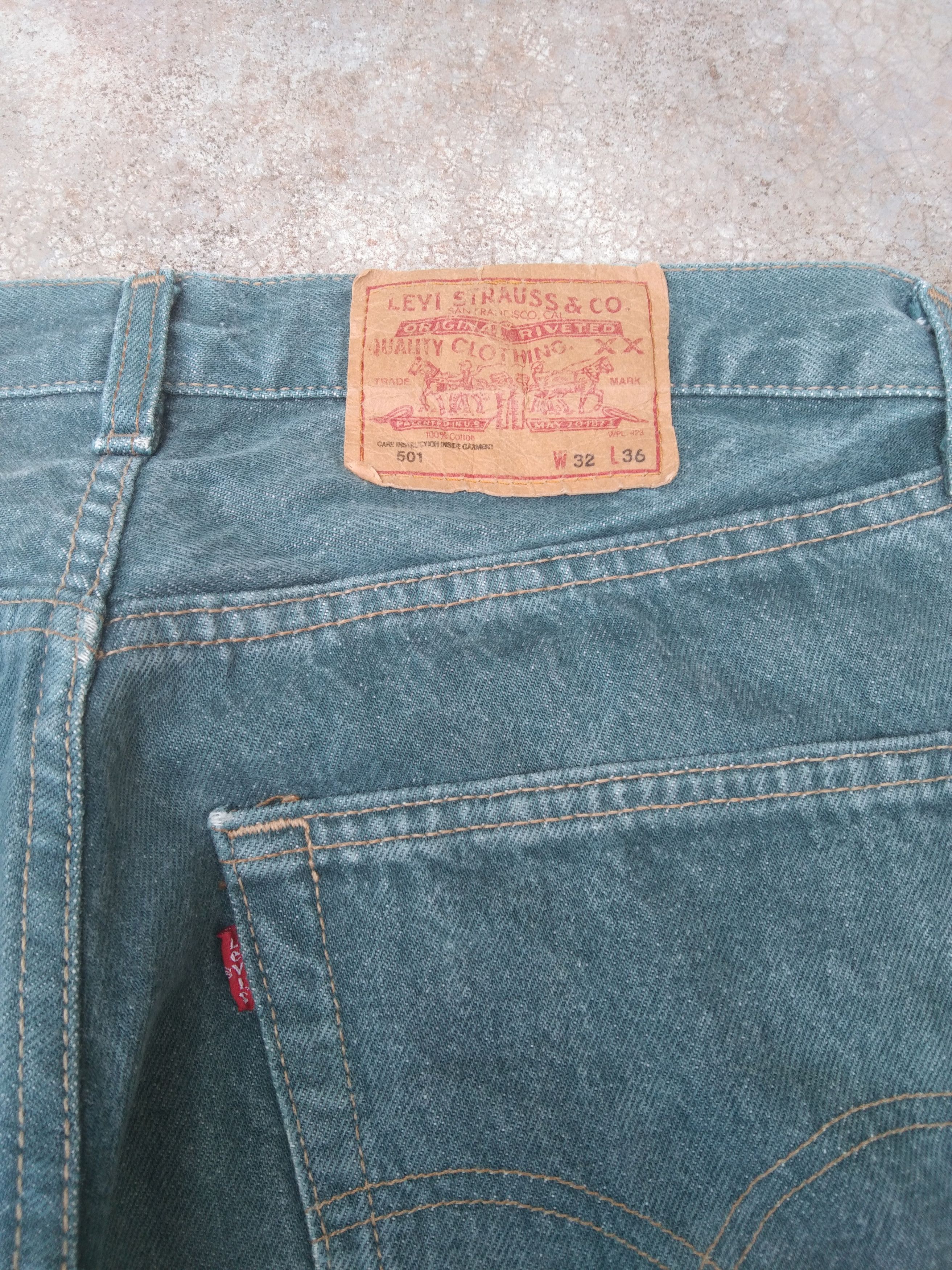 Levi's Vintage Levi's 501 Straight Leg Distressed Jeans 32x30 Size US 32 / EU 48 - 6 Thumbnail