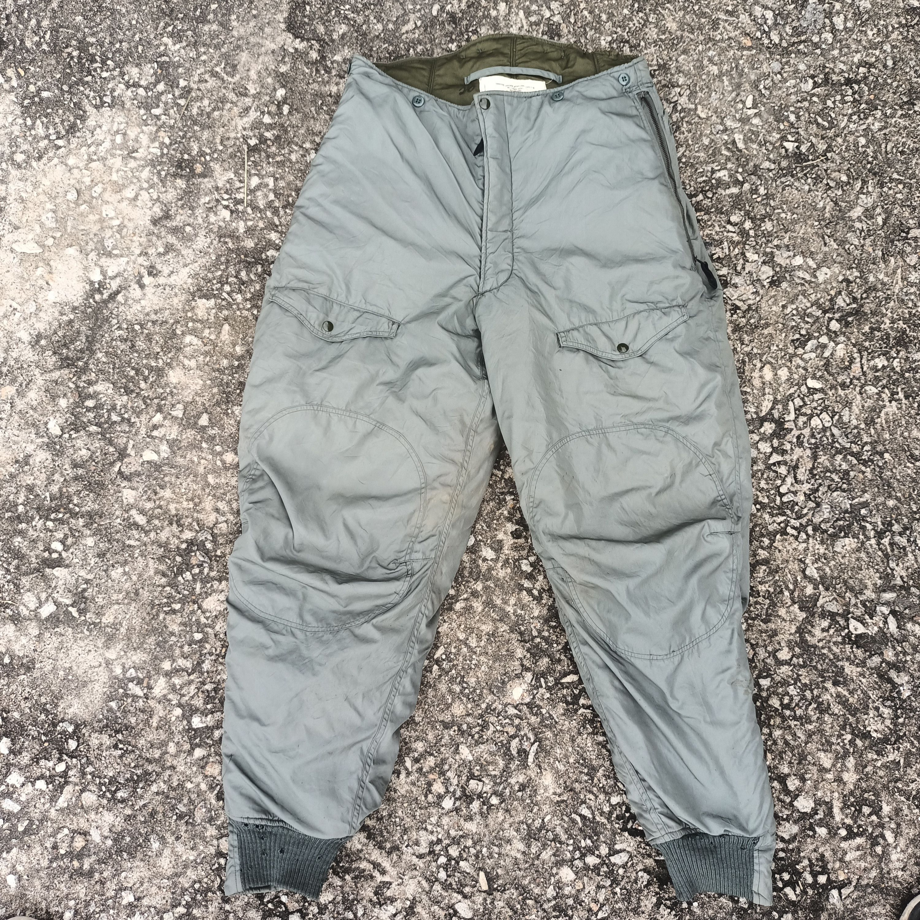 image of Vintage 60S Usaf Type F-1B Flying Military Trouser in Olive Green, Men's (Size 36)