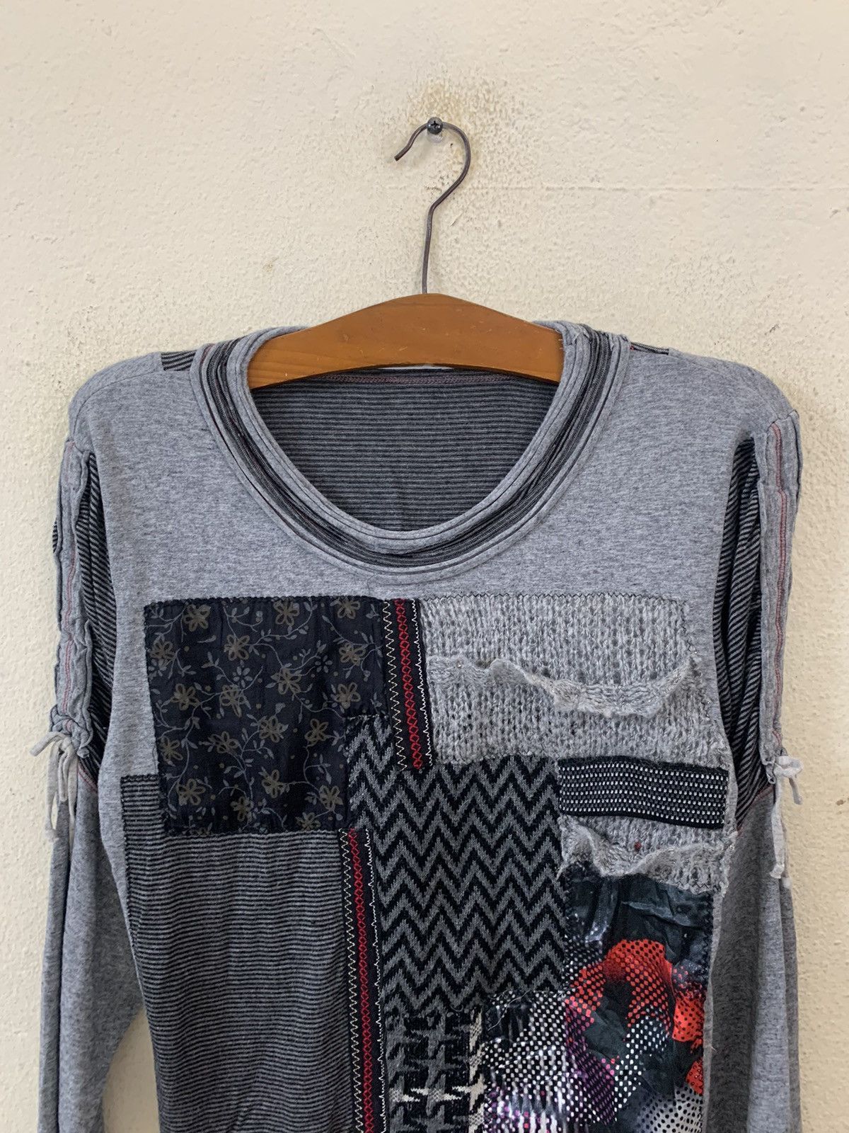 Japanese Brand Giuly Patchwork Tshirt Size US XS / EU 42 / 0 - 4 Thumbnail