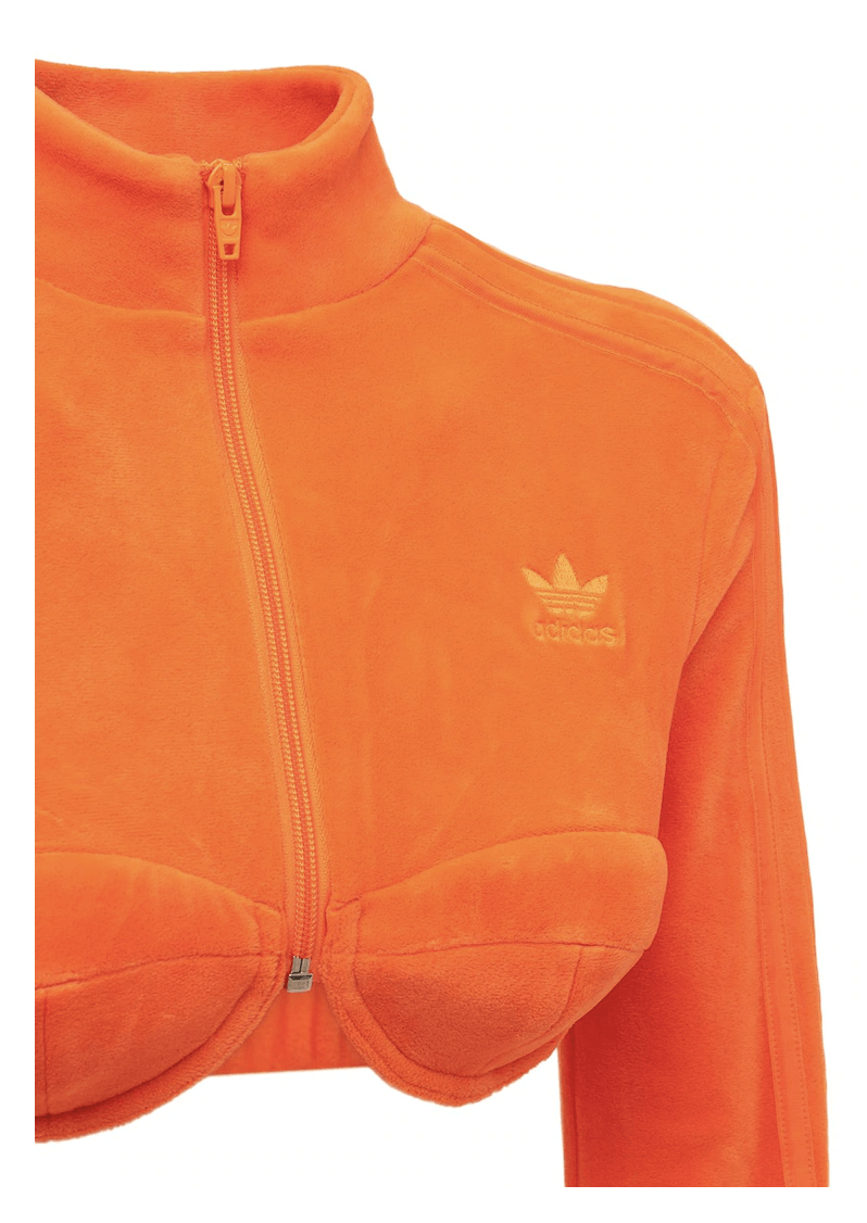 Adidas x Jeremy Scott Velour Track Suit -Crop Jacket Pants