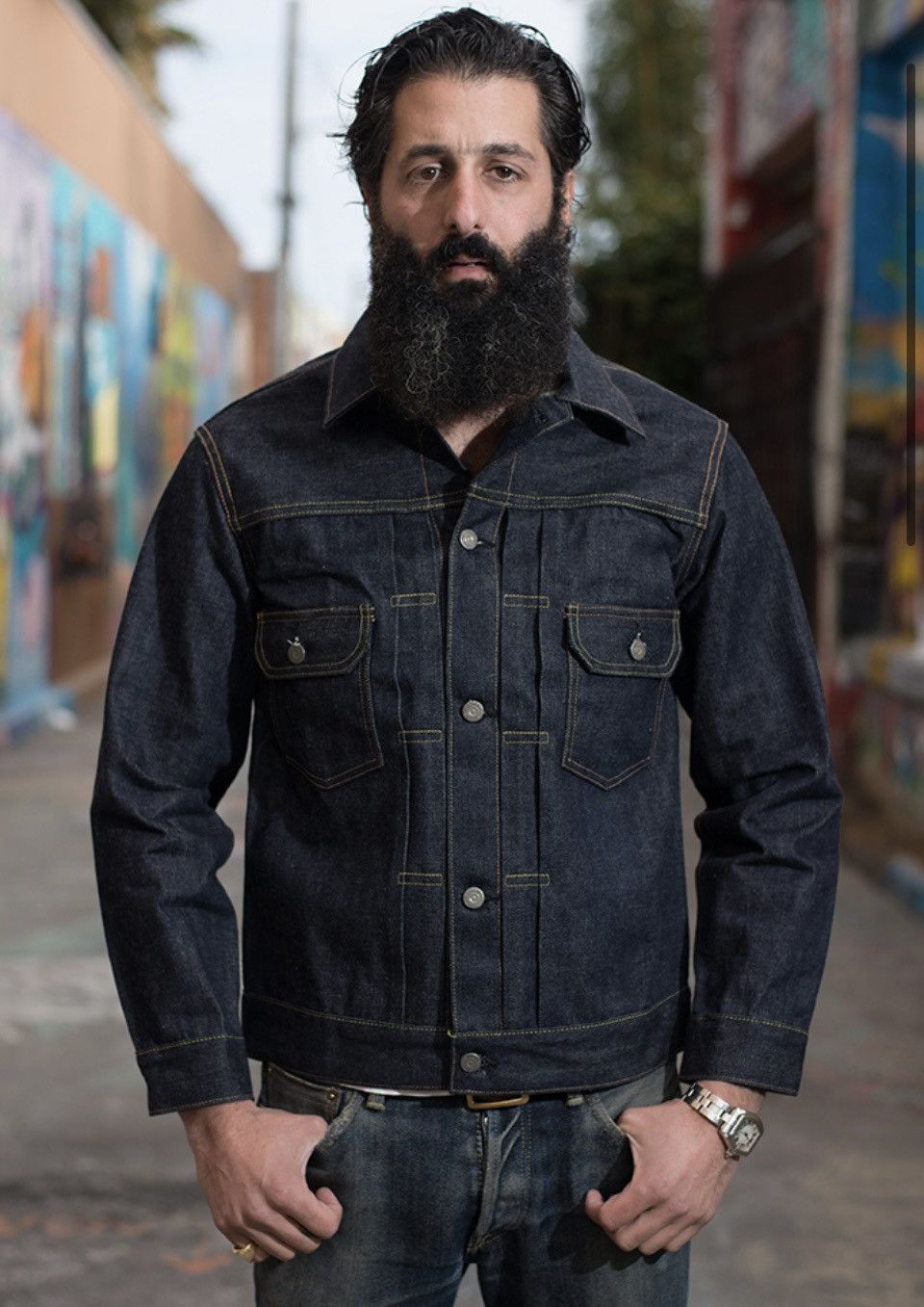 Sugar Cane 1953 Type II Unsanforized Raw Denim Jacket, 44